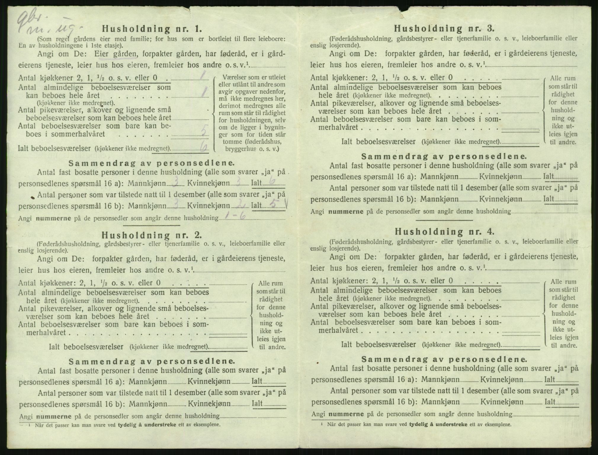 SAST, 1920 census for Varhaug, 1920, p. 802
