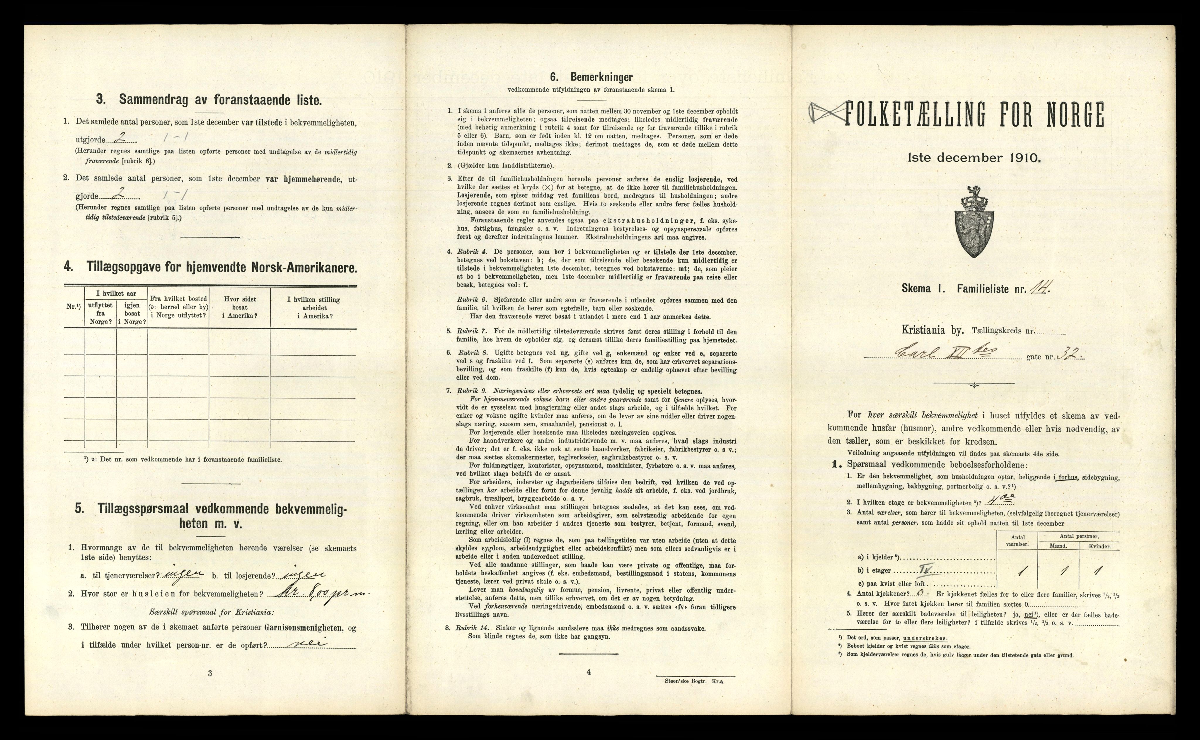 RA, 1910 census for Kristiania, 1910, p. 47465