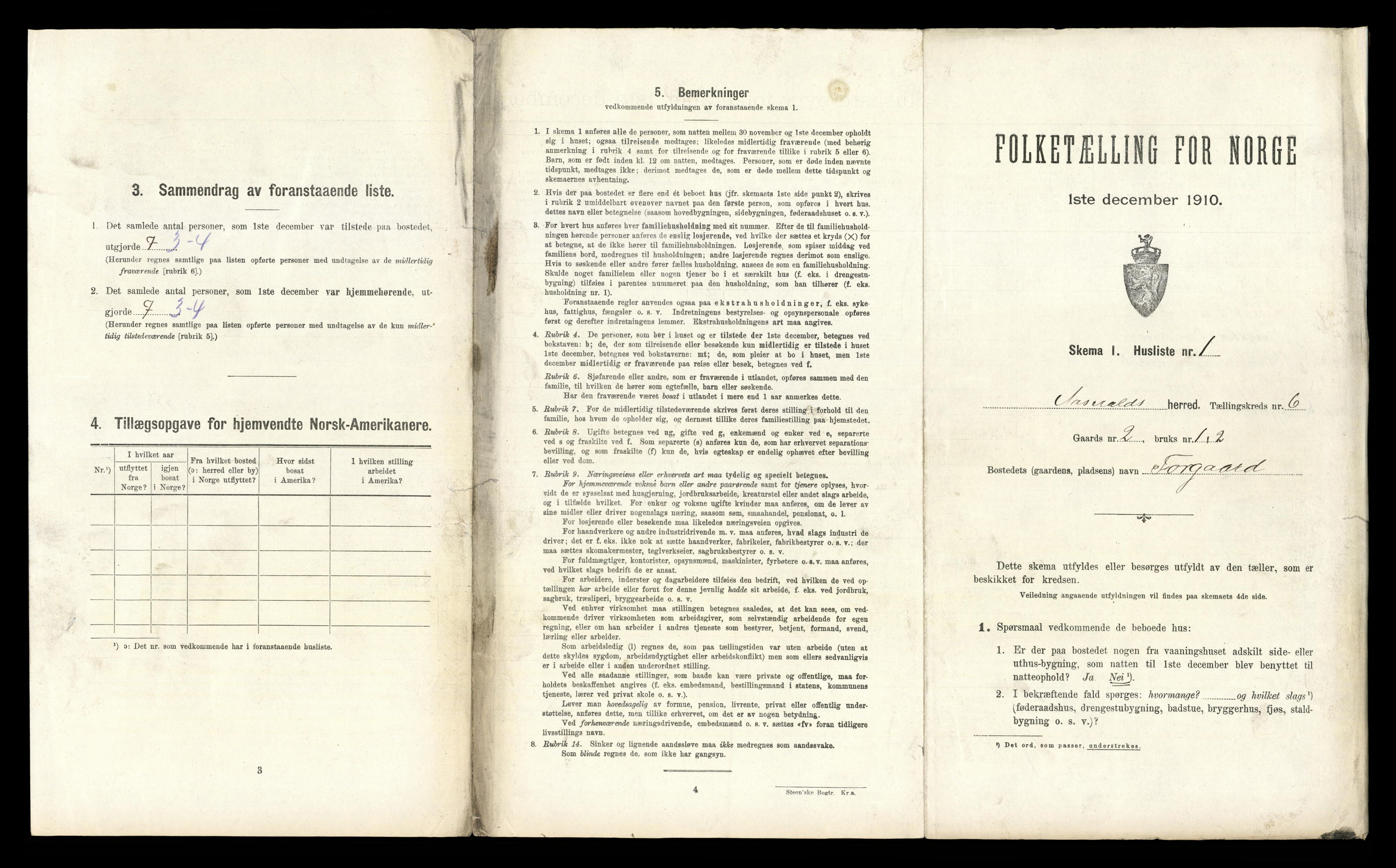 RA, 1910 census for Åseral, 1910, p. 297