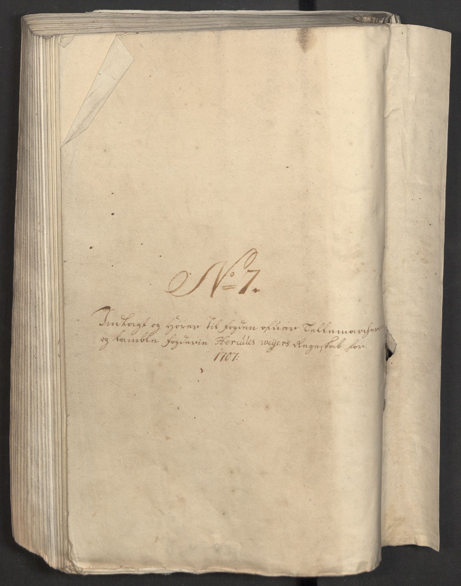 Rentekammeret inntil 1814, Reviderte regnskaper, Fogderegnskap, AV/RA-EA-4092/R36/L2117: Fogderegnskap Øvre og Nedre Telemark og Bamble, 1707, p. 308