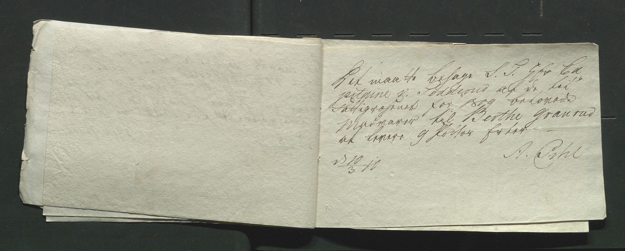 Åker i Vang, Hedmark, og familien Todderud, AV/SAH-ARK-010/E/Ec/L0001: Korrespondanse ordnet etter emne, 1772-1907, p. 145