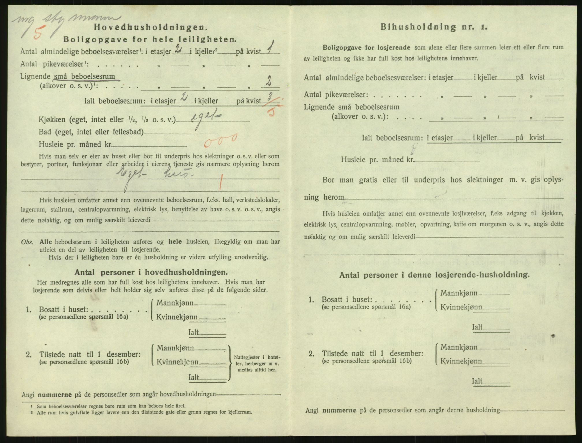 SAK, 1920 census for Grimstad, 1920, p. 2290