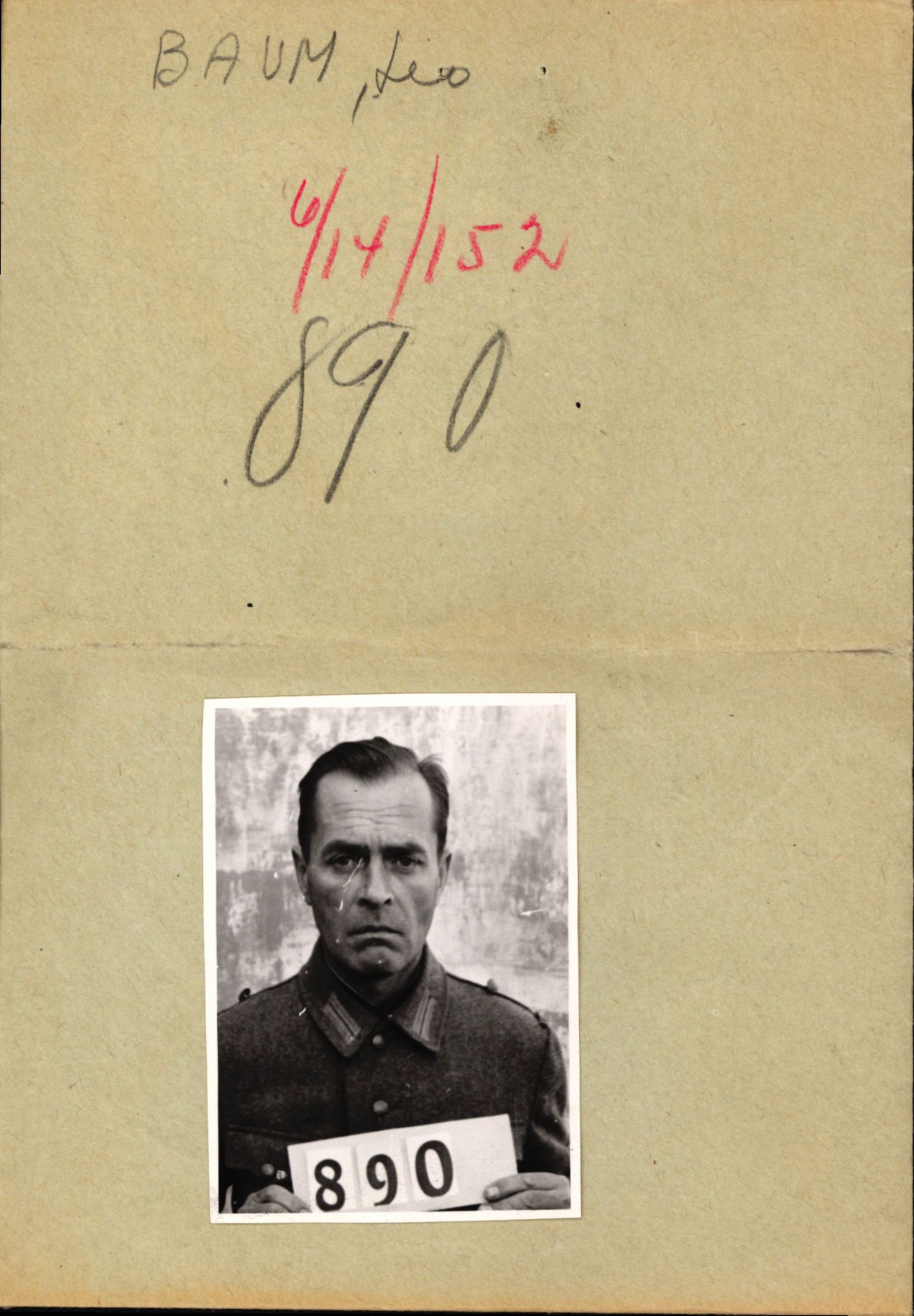 Forsvaret, Forsvarets overkommando II, AV/RA-RAFA-3915/D/Db/L0002: CI Questionaires. Tyske okkupasjonsstyrker i Norge. Tyskere., 1945-1946, p. 276