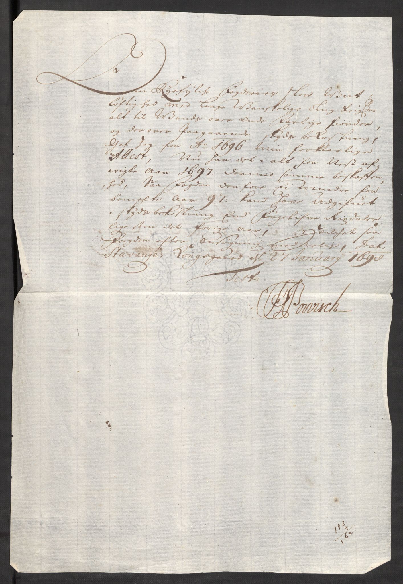 Rentekammeret inntil 1814, Reviderte regnskaper, Fogderegnskap, AV/RA-EA-4092/R47/L2858: Fogderegnskap Ryfylke, 1697-1700, p. 65