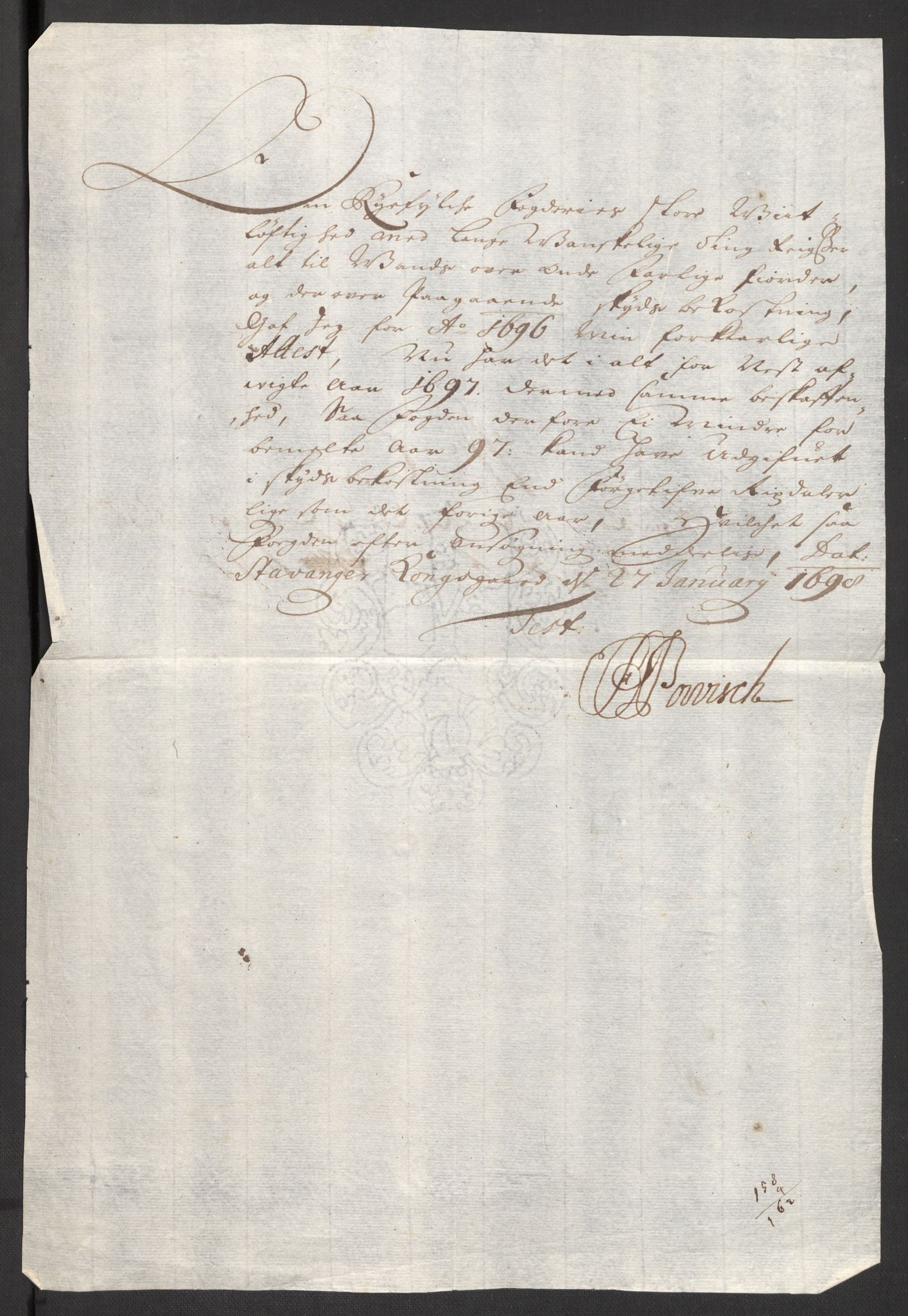 Rentekammeret inntil 1814, Reviderte regnskaper, Fogderegnskap, RA/EA-4092/R47/L2858: Fogderegnskap Ryfylke, 1697-1700, p. 65