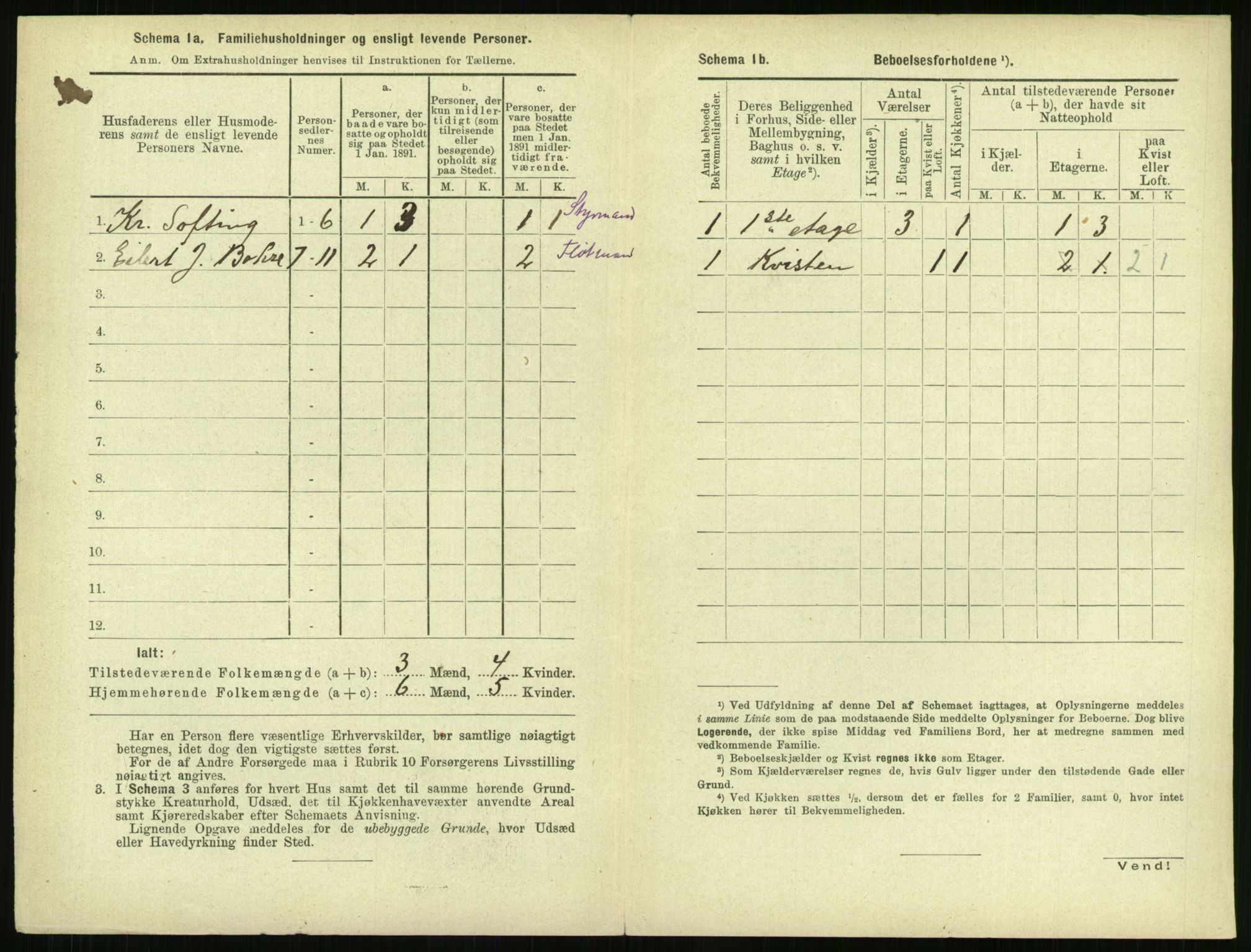 RA, 1891 census for 1103 Stavanger, 1891, p. 74