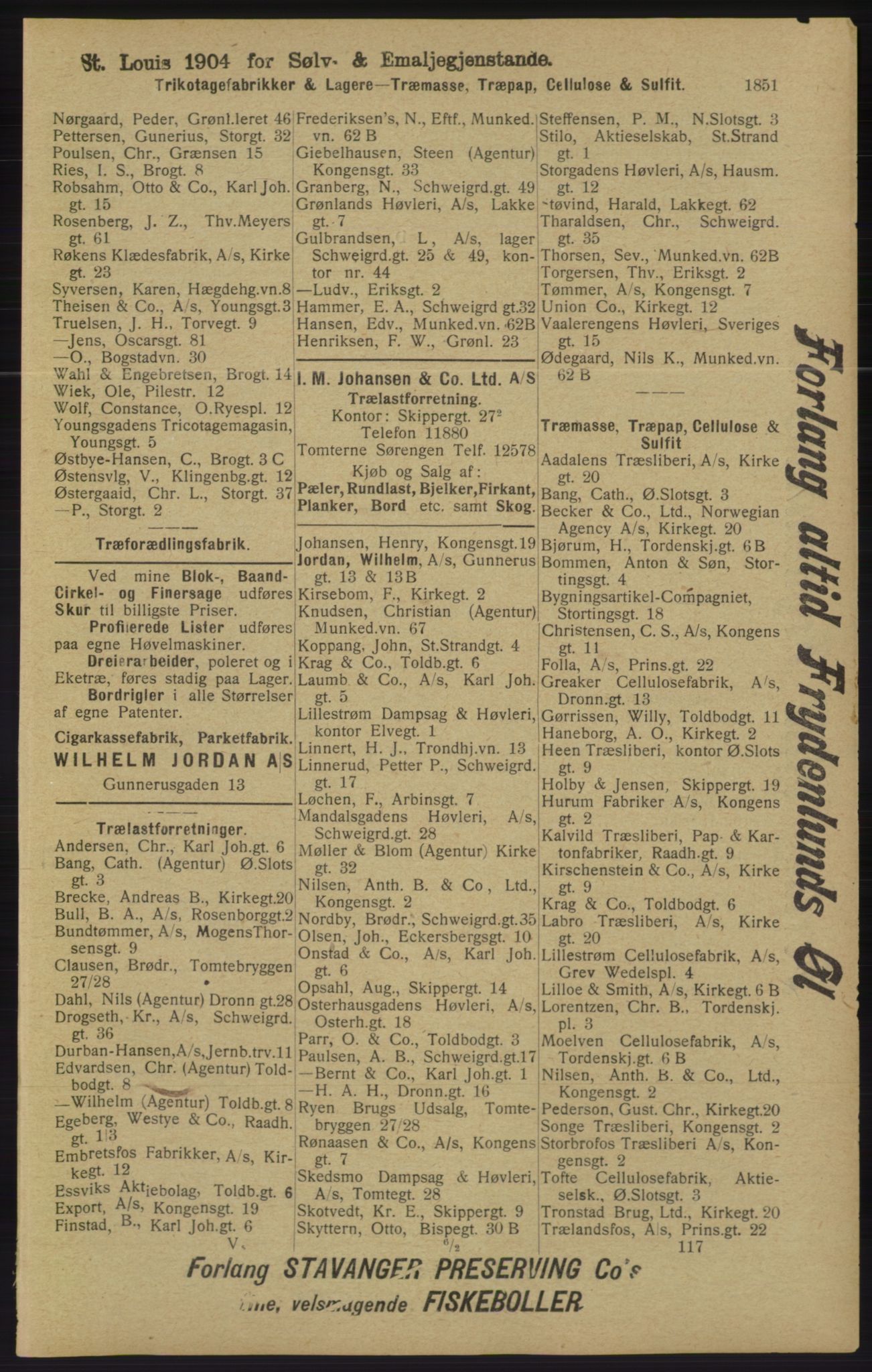 Kristiania/Oslo adressebok, PUBL/-, 1913, p. 1807