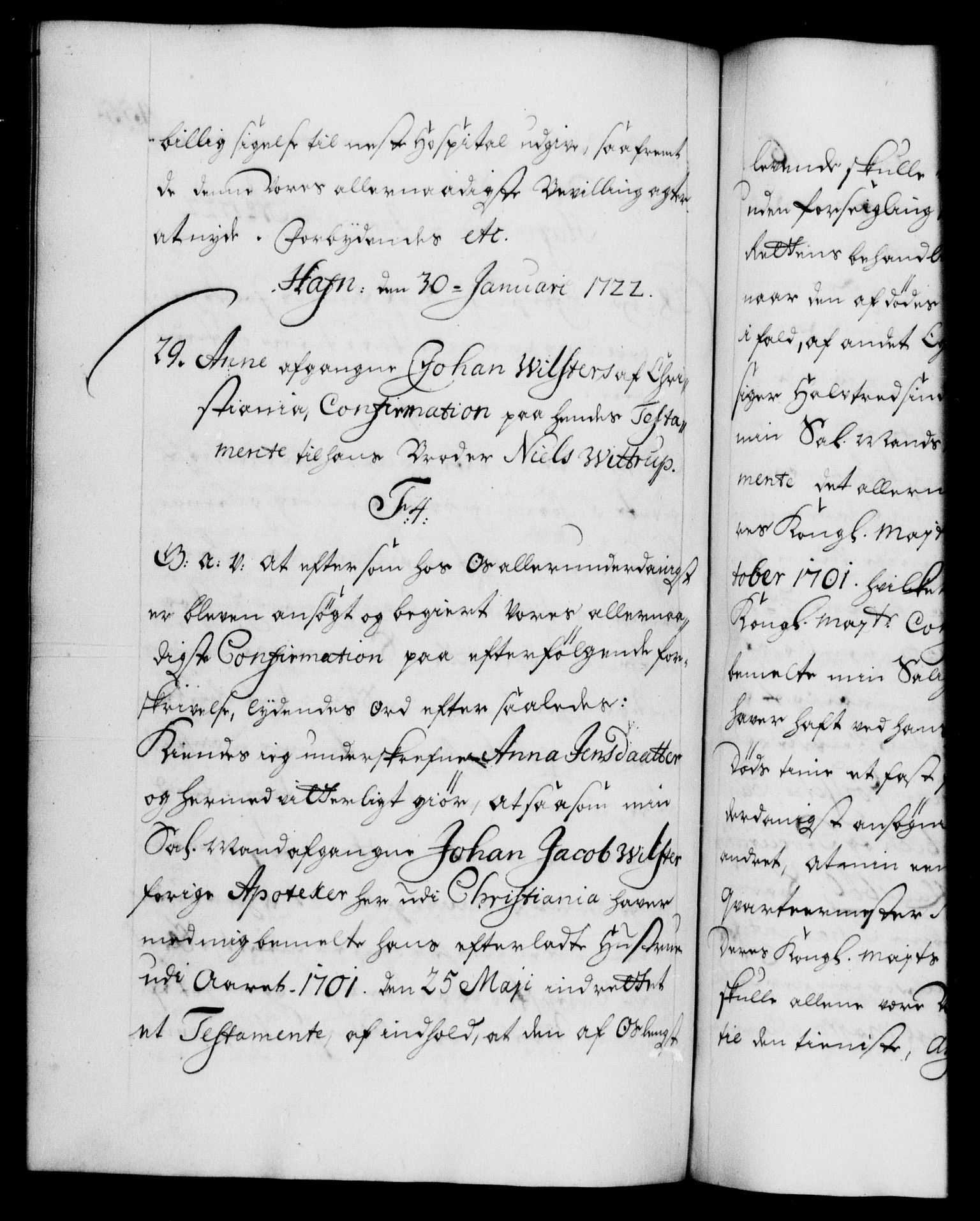 Danske Kanselli 1572-1799, AV/RA-EA-3023/F/Fc/Fca/Fcaa/L0023: Norske registre, 1720-1722, p. 455b