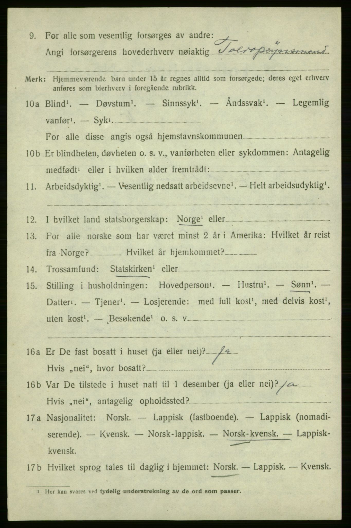 SATØ, 1920 census for Kjelvik, 1920, p. 3730