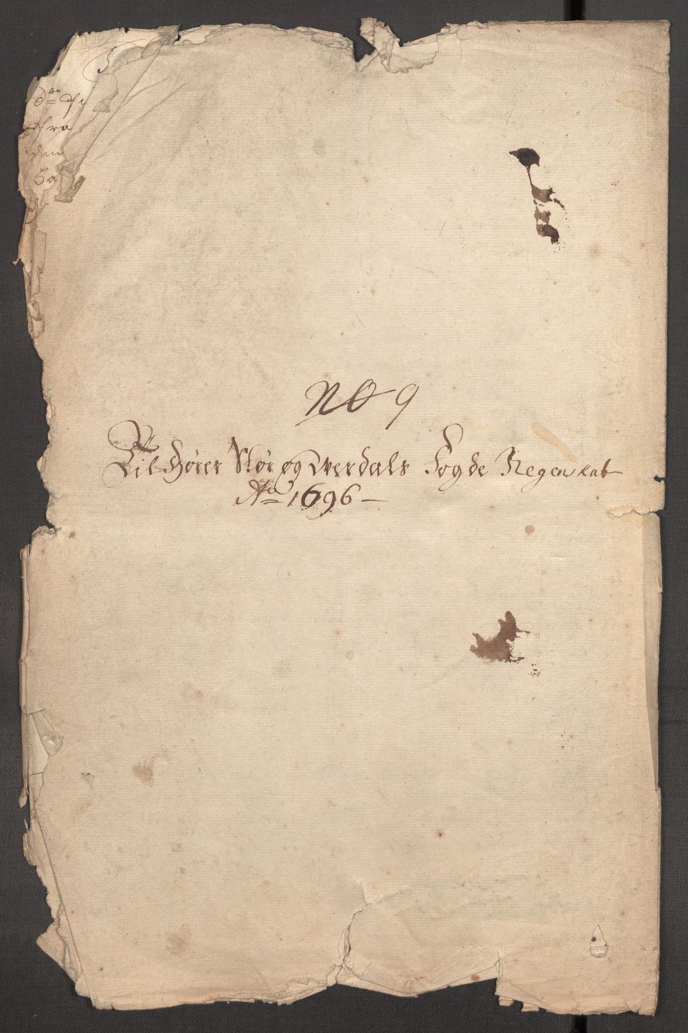 Rentekammeret inntil 1814, Reviderte regnskaper, Fogderegnskap, AV/RA-EA-4092/R62/L4188: Fogderegnskap Stjørdal og Verdal, 1696, p. 227