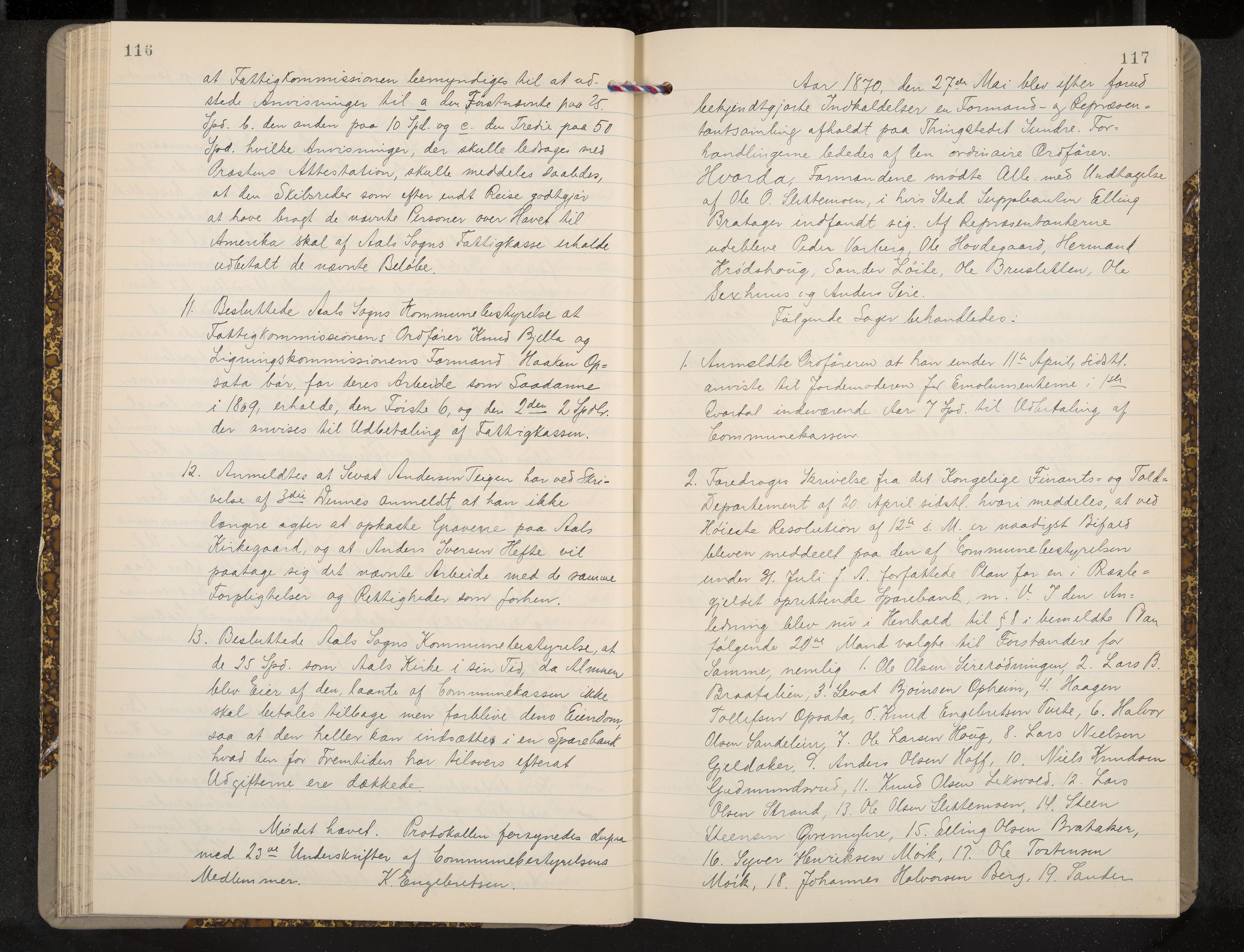 Ål formannskap og sentraladministrasjon, IKAK/0619021/A/Aa/L0003: Utskrift av møtebok, 1864-1880, p. 116-117