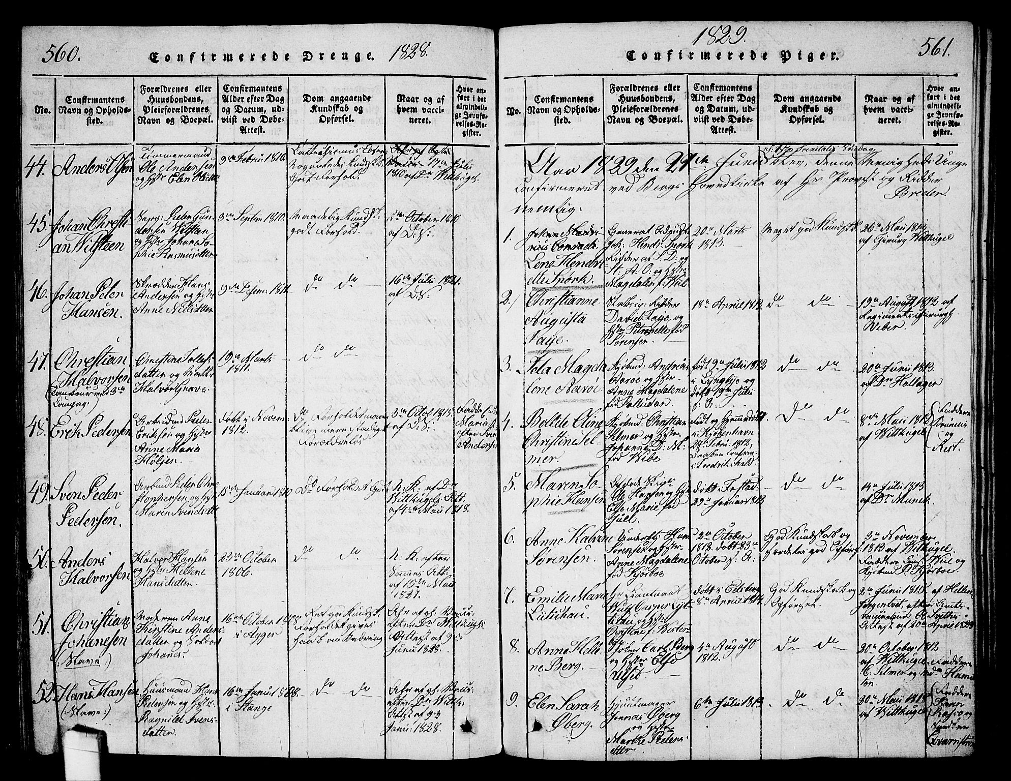Halden prestekontor Kirkebøker, SAO/A-10909/G/Ga/L0001: Parish register (copy) no. 1, 1815-1833, p. 560-561