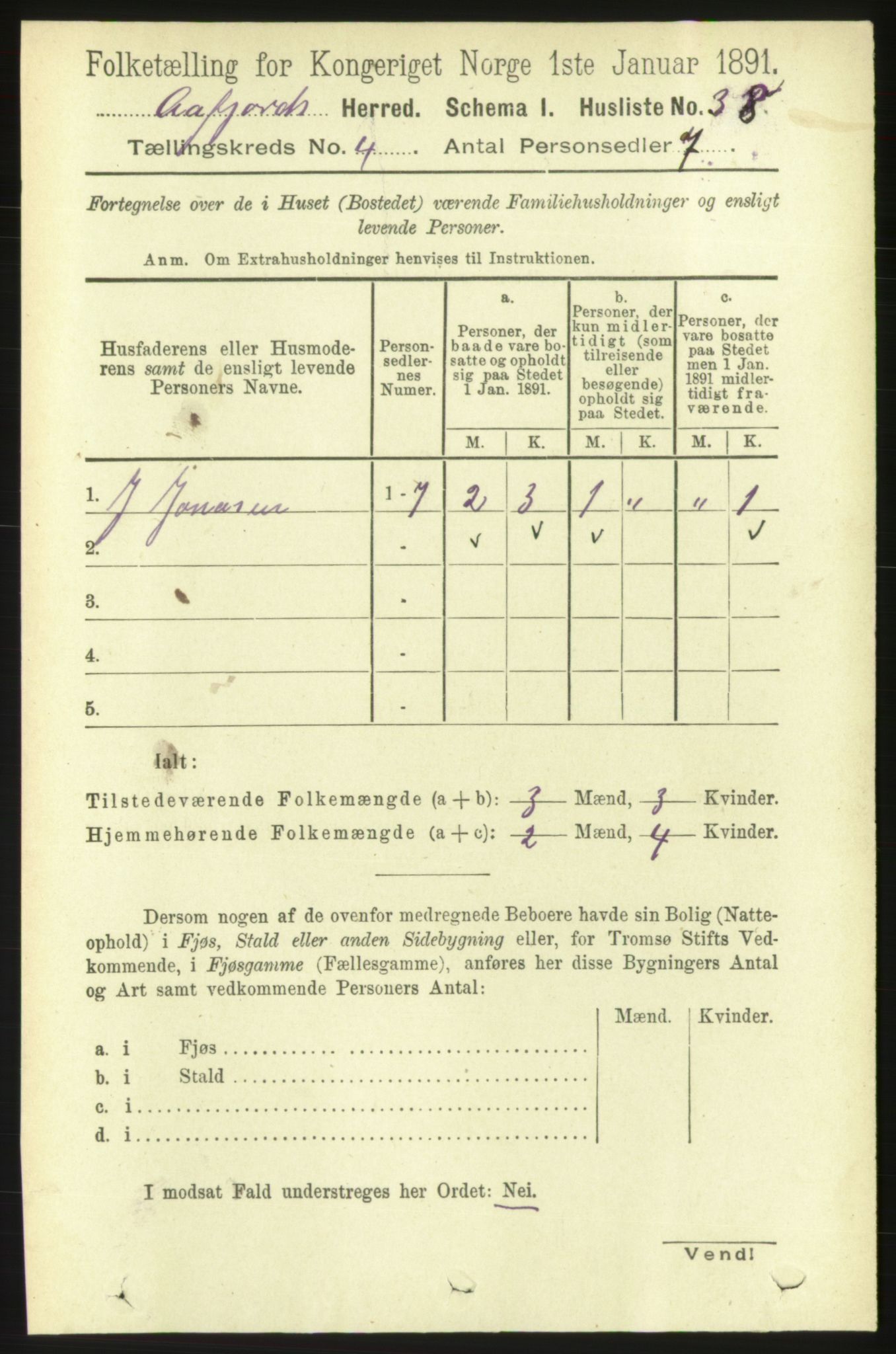 RA, 1891 census for 1630 Åfjord, 1891, p. 779