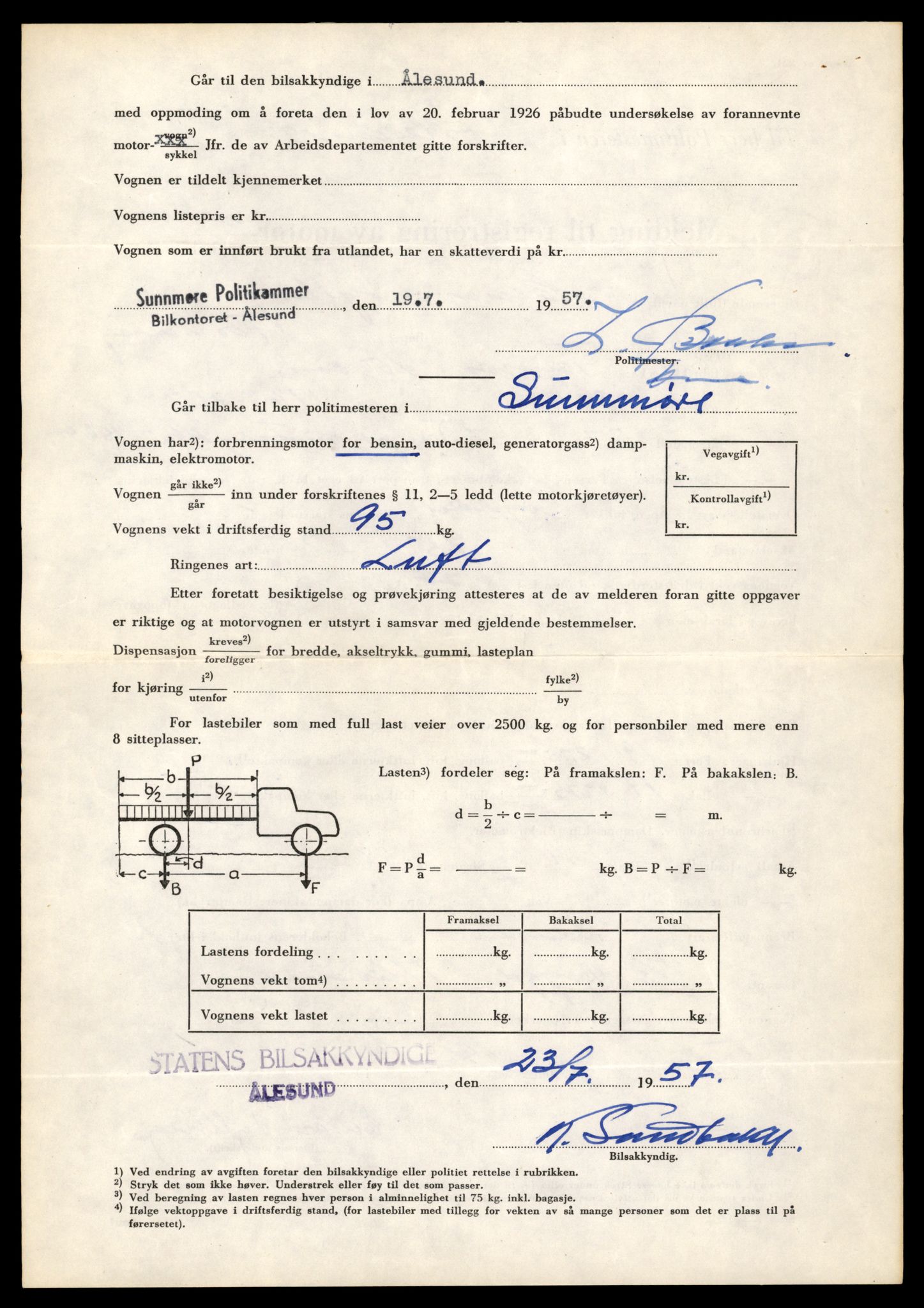 Møre og Romsdal vegkontor - Ålesund trafikkstasjon, AV/SAT-A-4099/F/Fe/L0040: Registreringskort for kjøretøy T 13531 - T 13709, 1927-1998, p. 2424