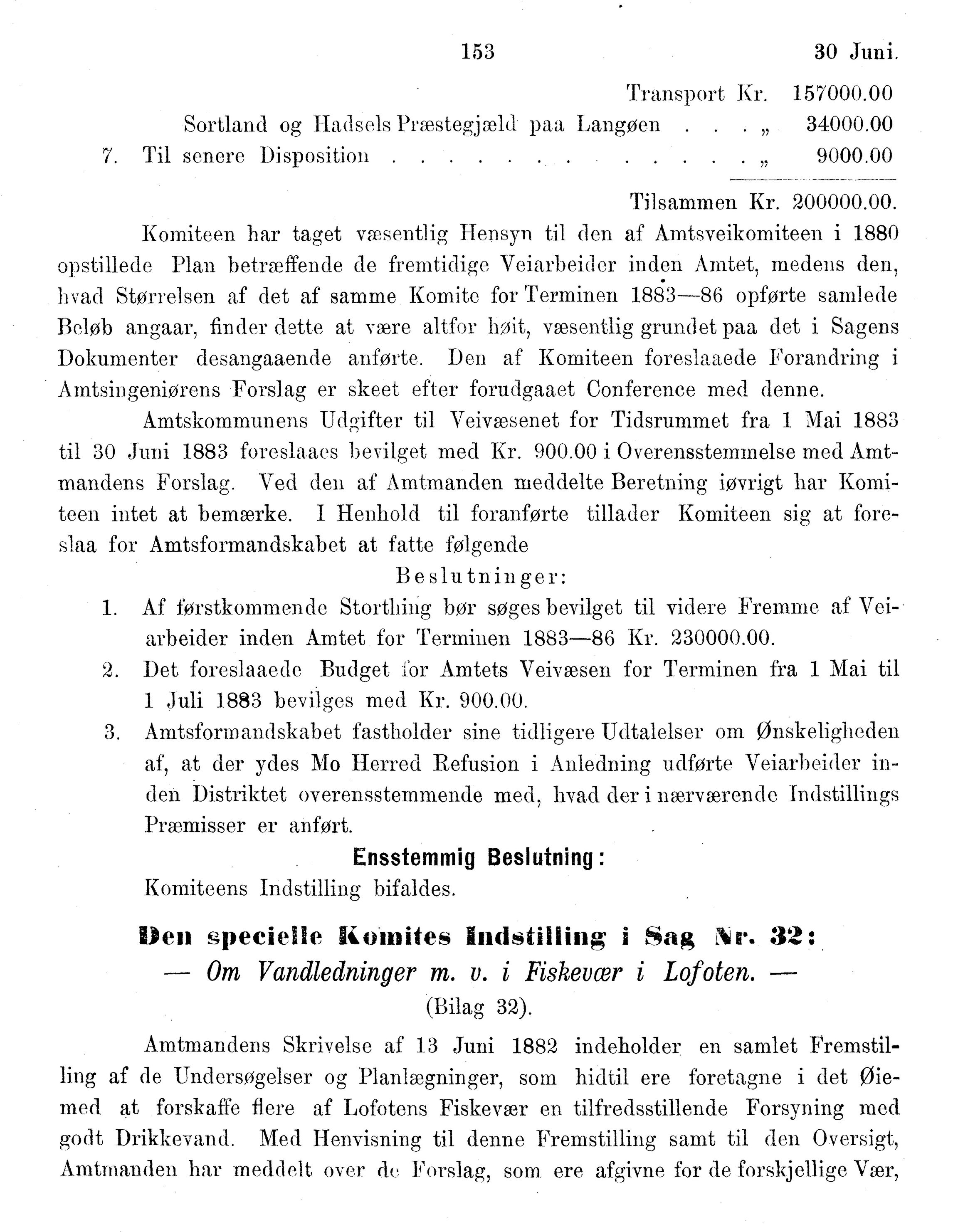 Nordland Fylkeskommune. Fylkestinget, AIN/NFK-17/176/A/Ac/L0014: Fylkestingsforhandlinger 1881-1885, 1881-1885