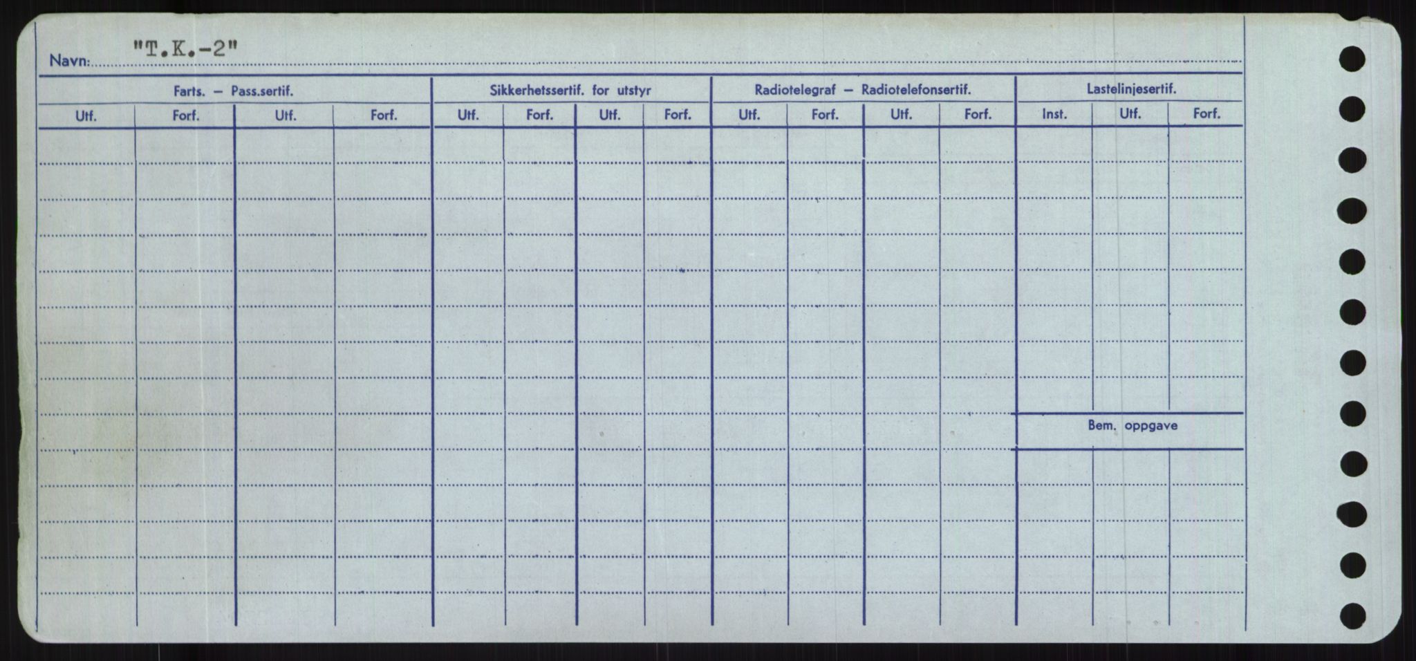 Sjøfartsdirektoratet med forløpere, Skipsmålingen, RA/S-1627/H/Hc/L0001: Lektere, A-Y, p. 426