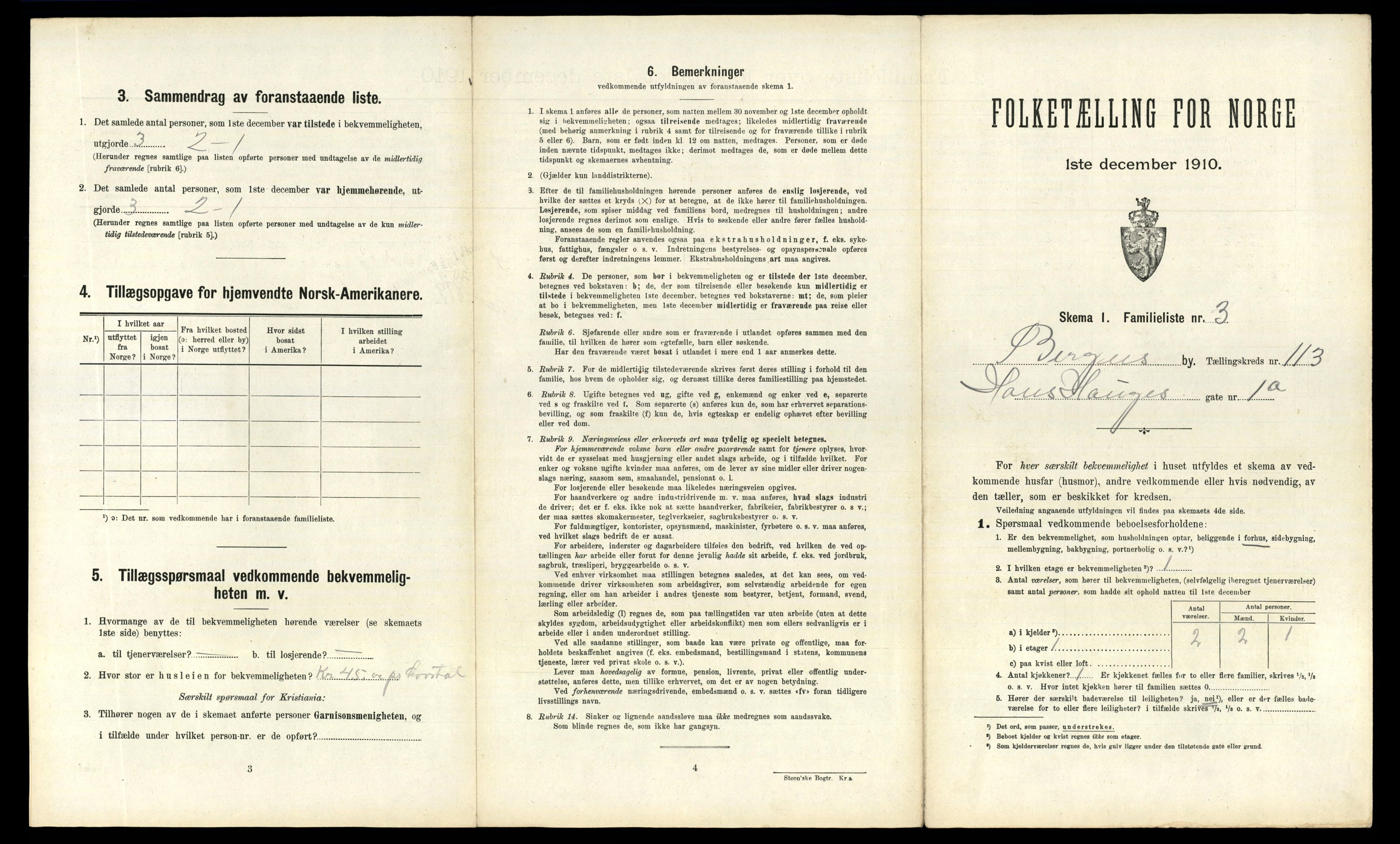 RA, 1910 census for Bergen, 1910, p. 39287