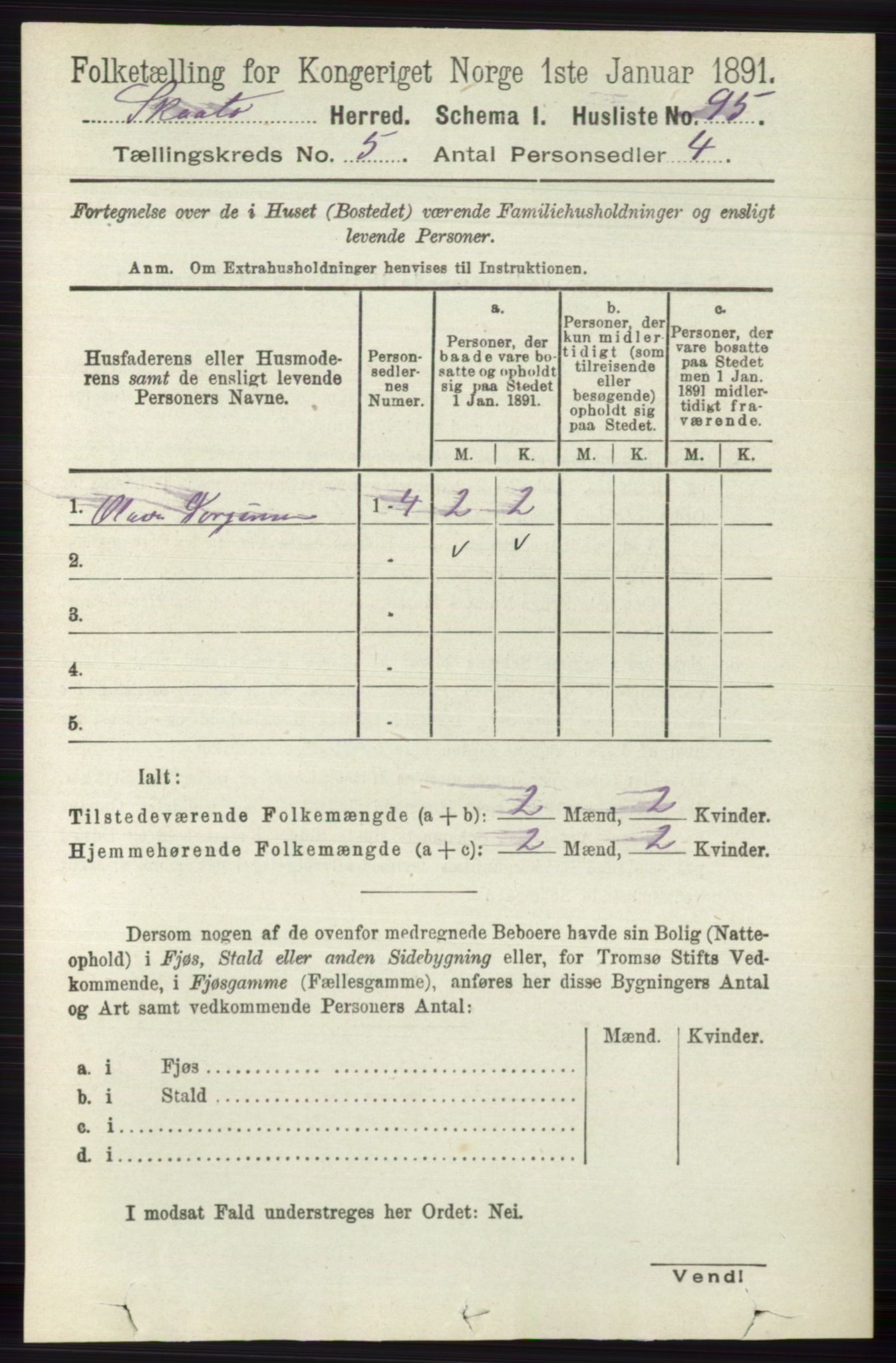 RA, 1891 census for 0815 Skåtøy, 1891, p. 1909