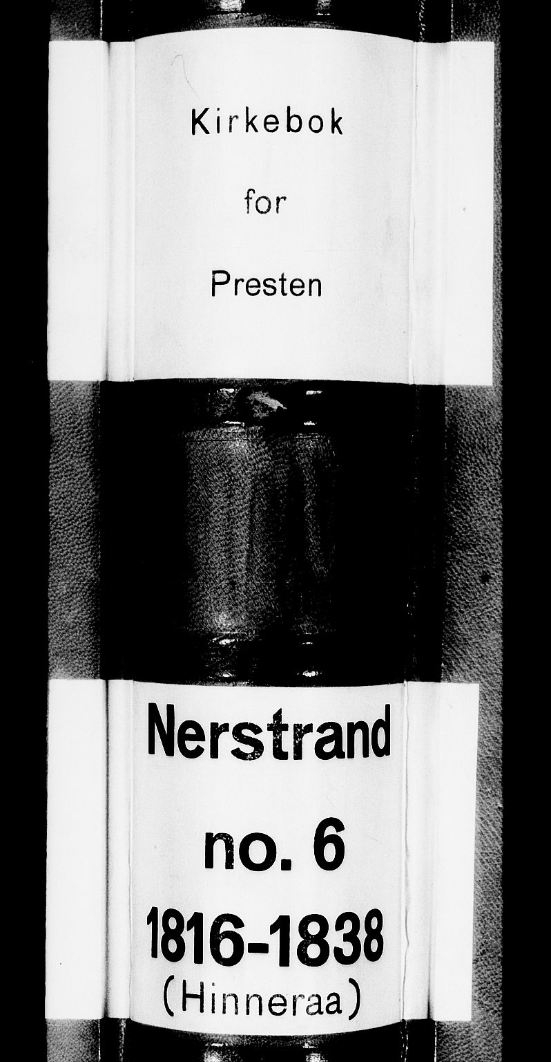 Nedstrand sokneprestkontor, AV/SAST-A-101841/01/IV: Parish register (official) no. A 6, 1816-1838