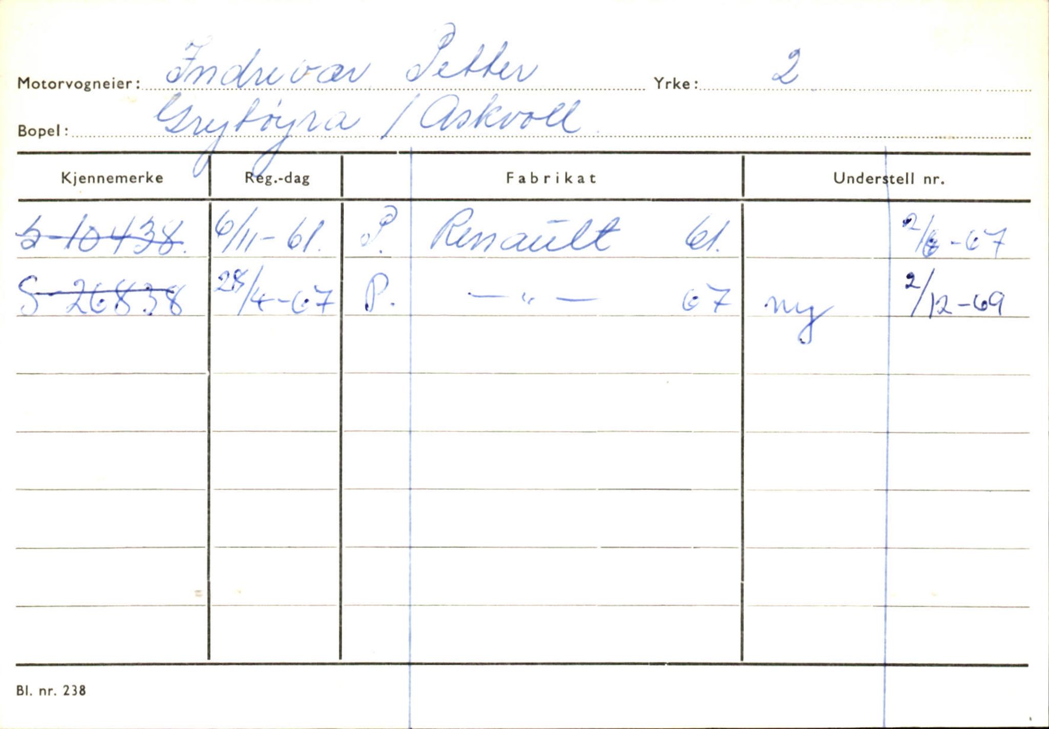 Statens vegvesen, Sogn og Fjordane vegkontor, AV/SAB-A-5301/4/F/L0132: Eigarregister Askvoll A-Å. Balestrand A-Å, 1945-1975, p. 658