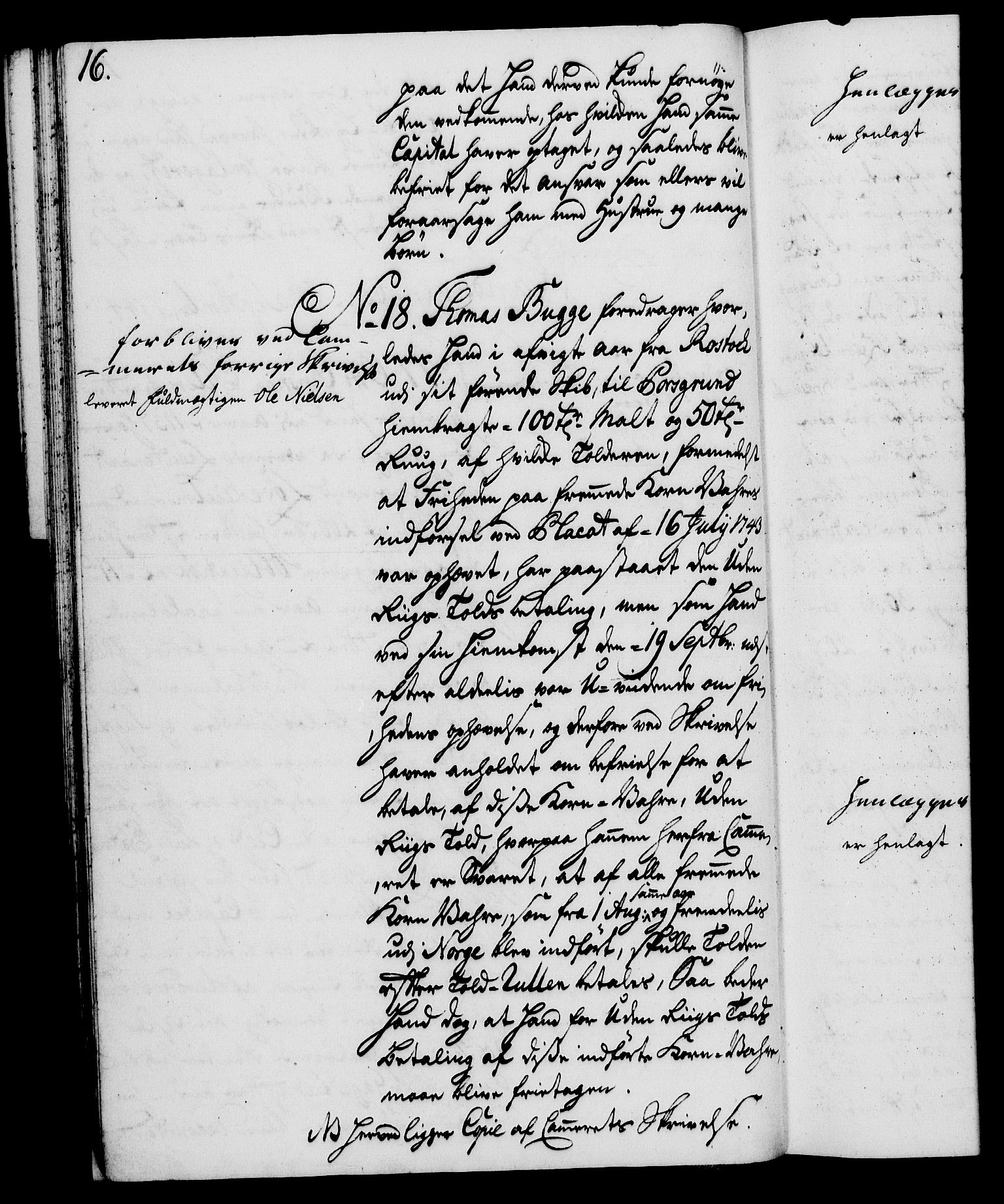 Rentekammeret, Kammerkanselliet, RA/EA-3111/G/Gh/Gha/L0026: Norsk ekstraktmemorialprotokoll (merket RK 53.71), 1744-1745, p. 16