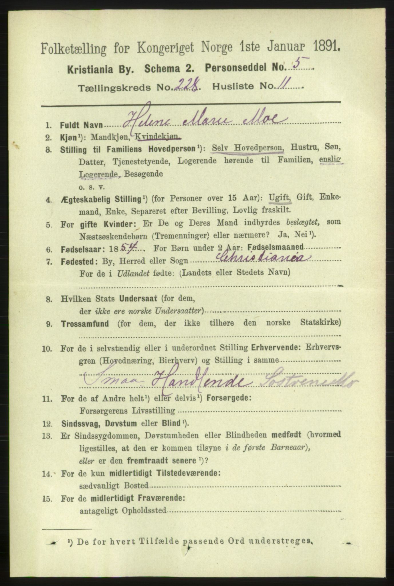 RA, 1891 census for 0301 Kristiania, 1891, p. 139676