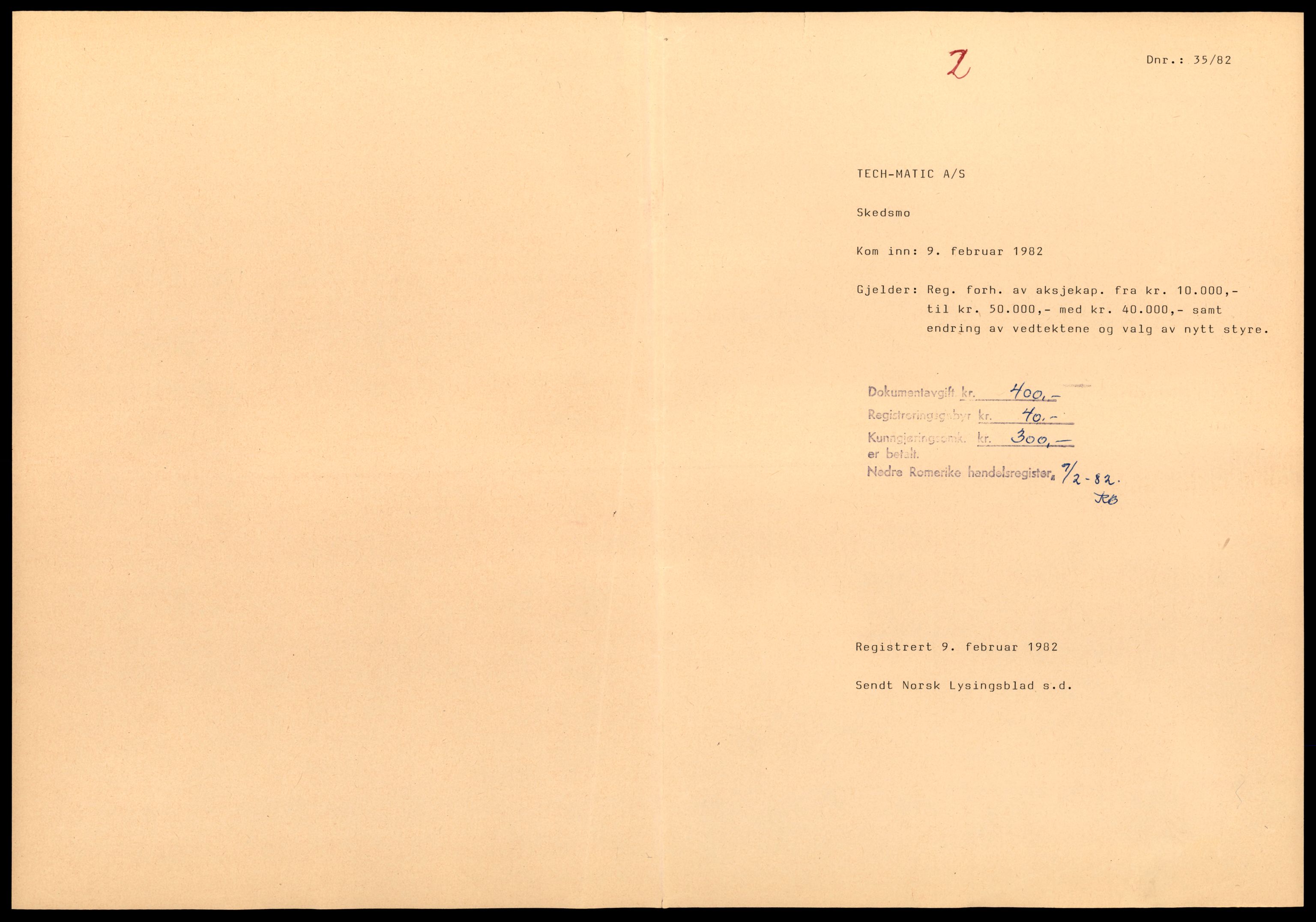 Nedre Romerike sorenskriveri, AV/SAT-A-10469/K/Ke/Kea/L0024: Enkeltmannsforetak, aksjeselskap og andelslag, Tec - Tre, 1944-1991