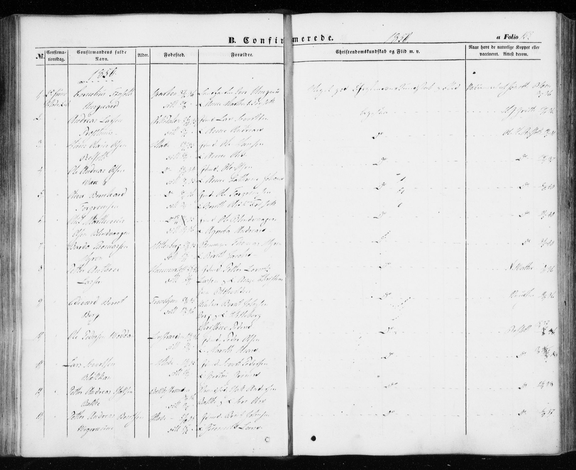 Ministerialprotokoller, klokkerbøker og fødselsregistre - Sør-Trøndelag, SAT/A-1456/606/L0291: Parish register (official) no. 606A06, 1848-1856, p. 152