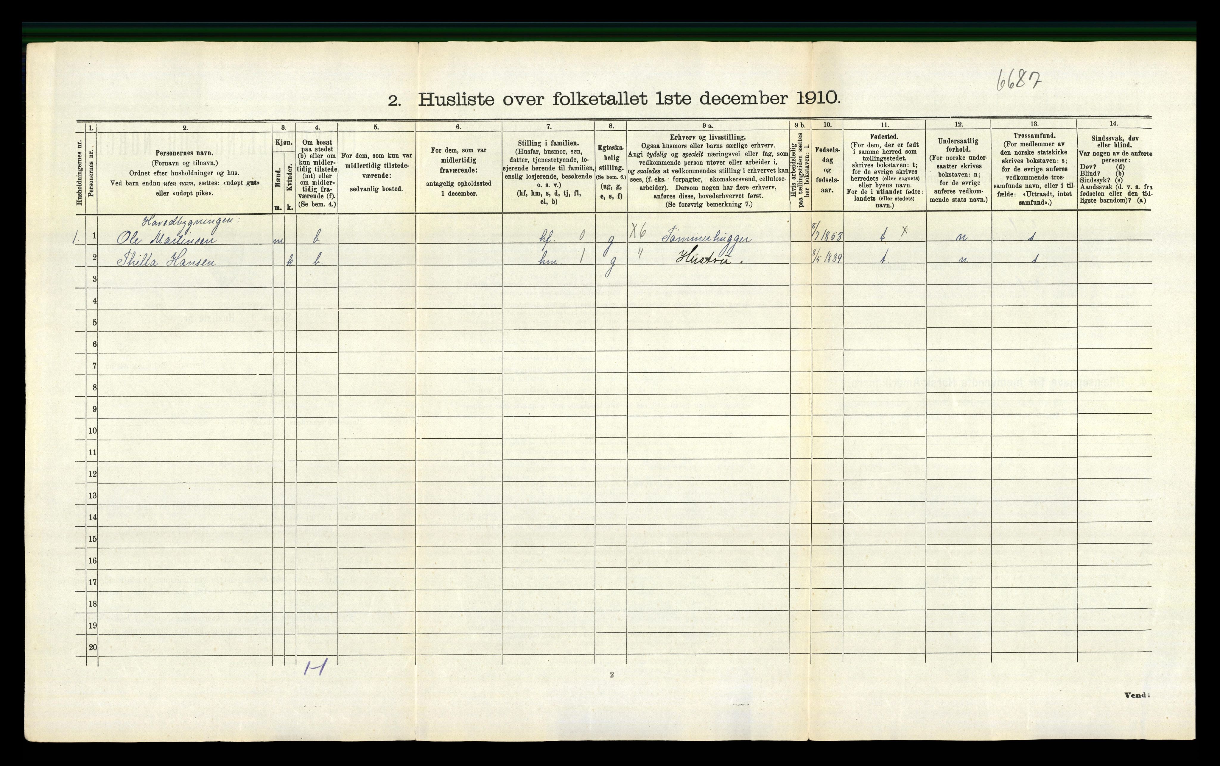 RA, 1910 census for Røyken, 1910, p. 164