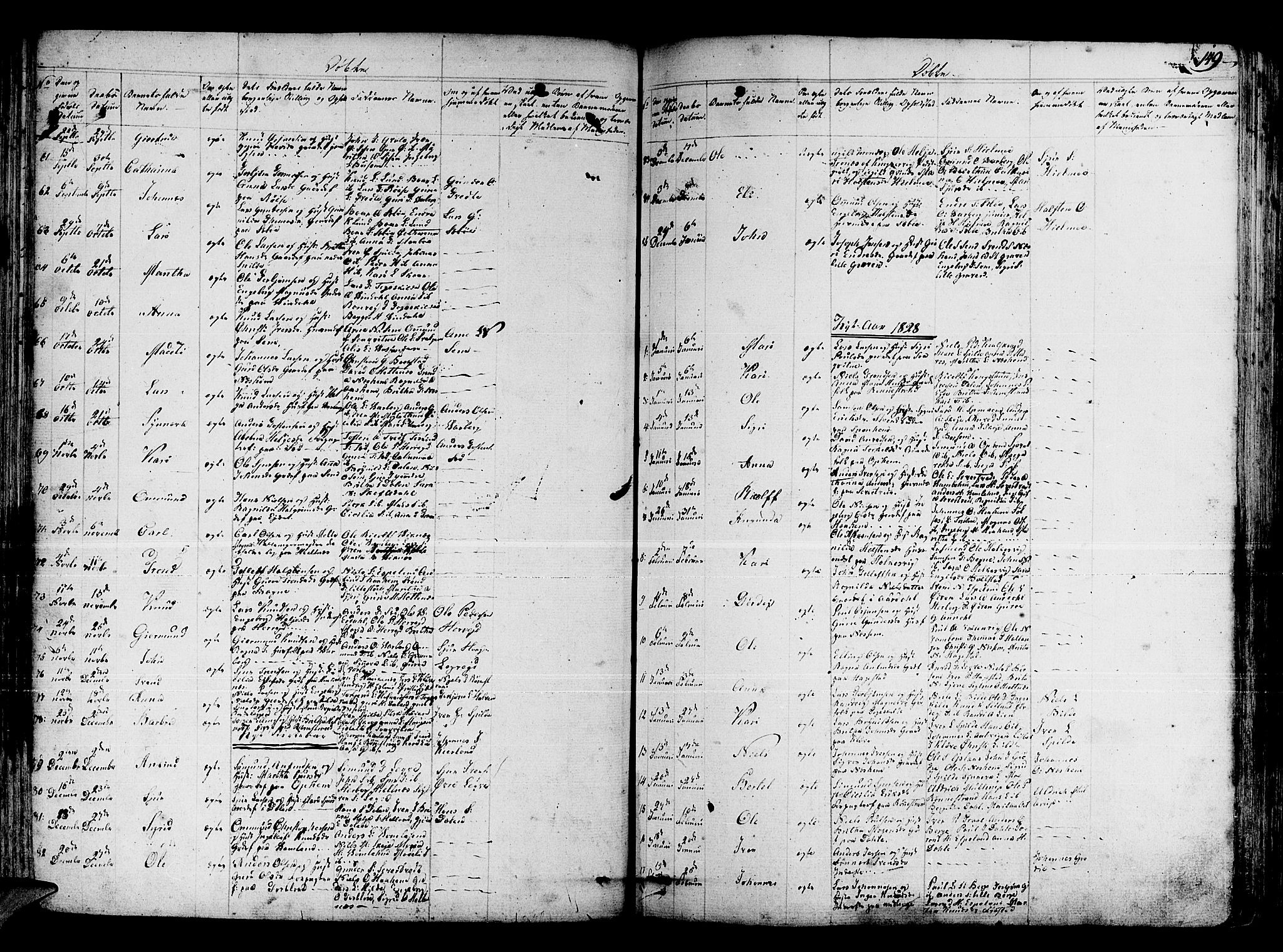 Ulvik sokneprestembete, SAB/A-78801/H/Haa: Parish register (official) no. A 11, 1793-1838, p. 149