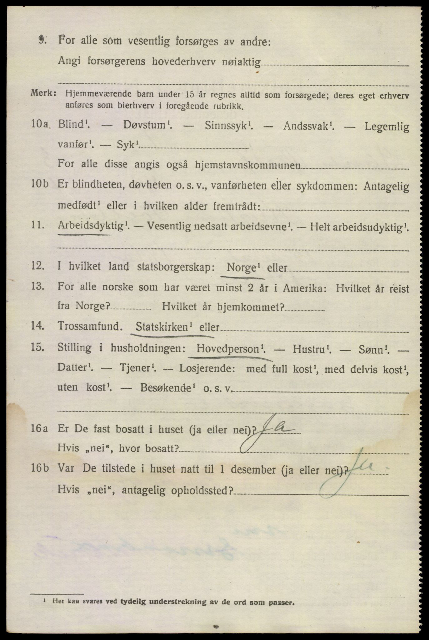 SAKO, 1920 census for Sande, 1920, p. 4231