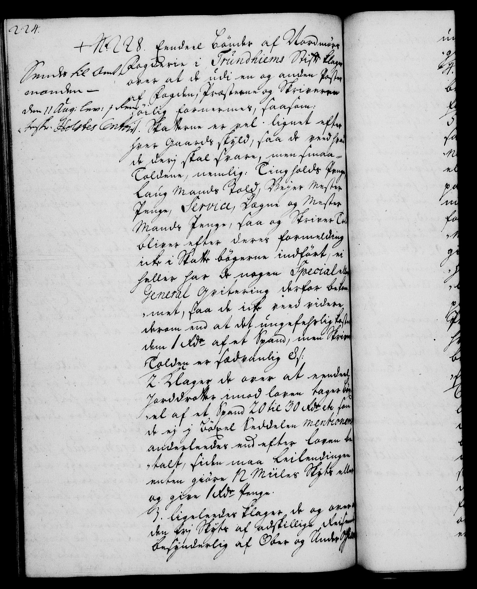 Rentekammeret, Kammerkanselliet, RA/EA-3111/G/Gh/Gha/L0015: Norsk ekstraktmemorialprotokoll (merket RK 53.60), 1733, p. 224