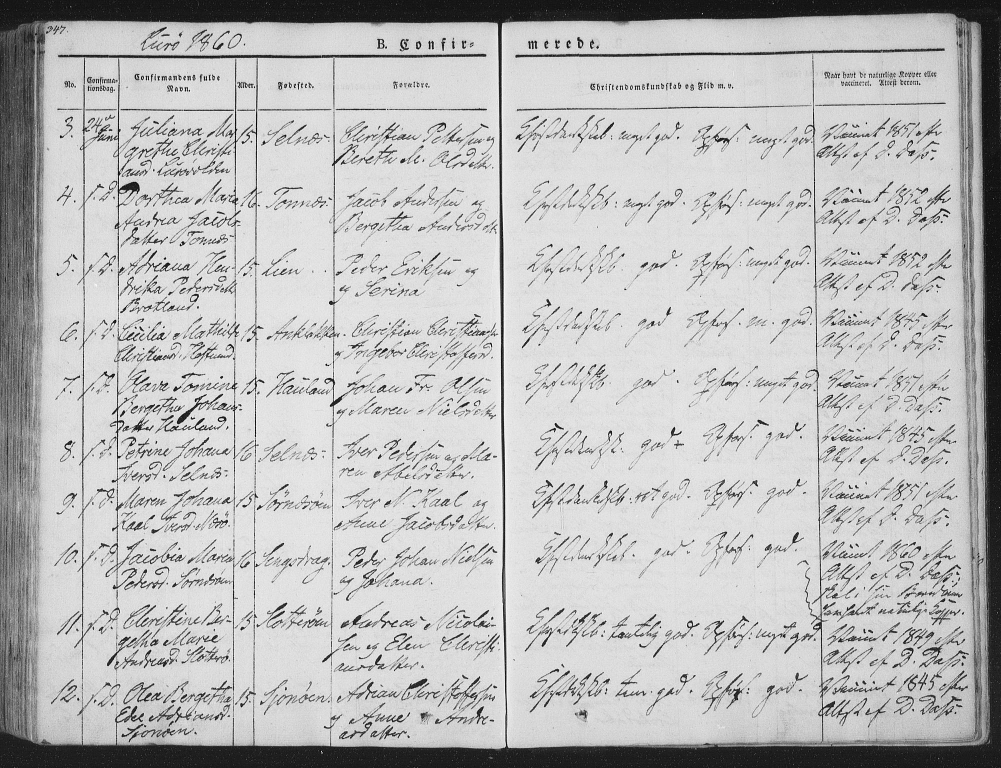 Ministerialprotokoller, klokkerbøker og fødselsregistre - Nordland, SAT/A-1459/839/L0565: Parish register (official) no. 839A02, 1825-1862, p. 347