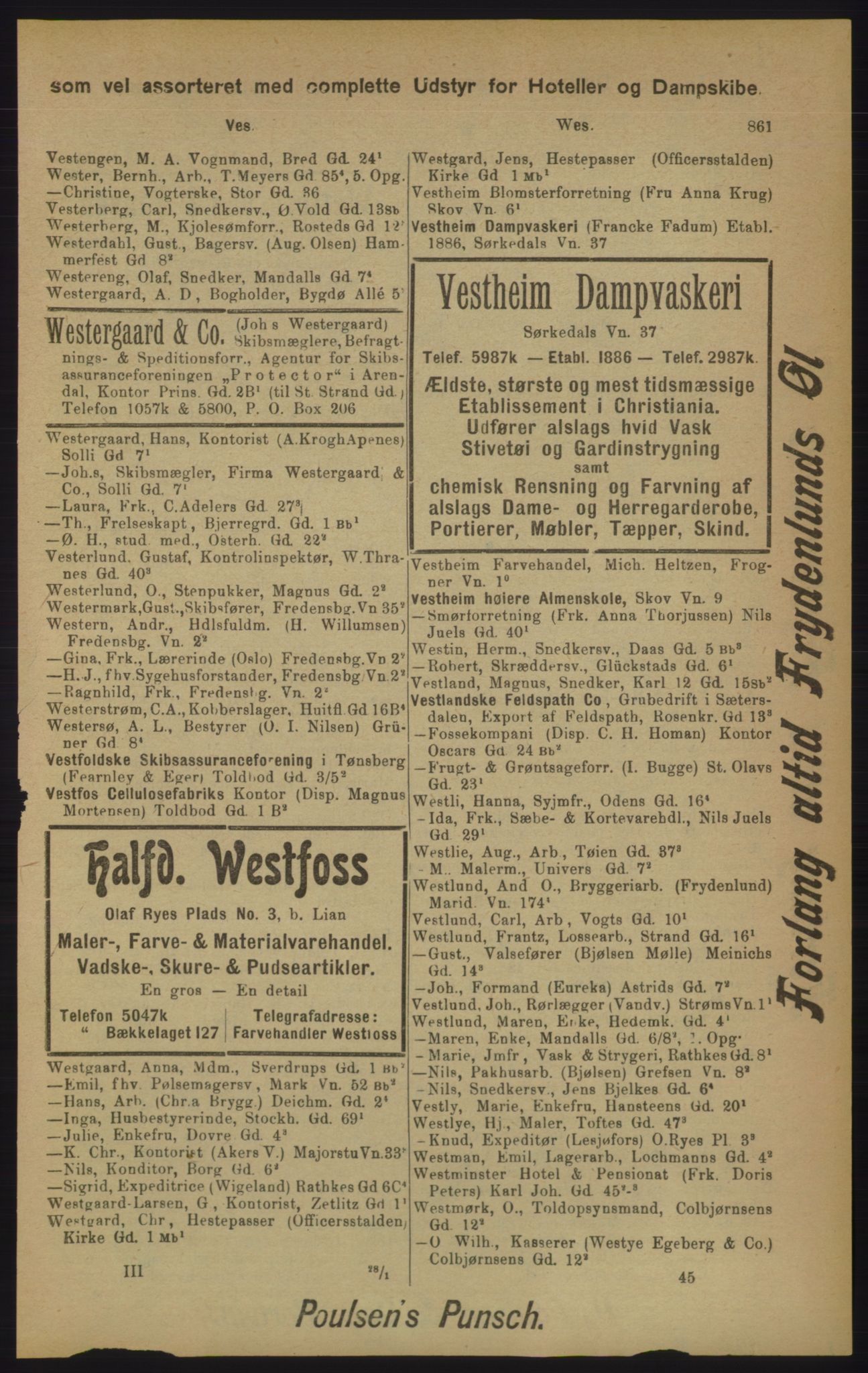 Kristiania/Oslo adressebok, PUBL/-, 1905, p. 861