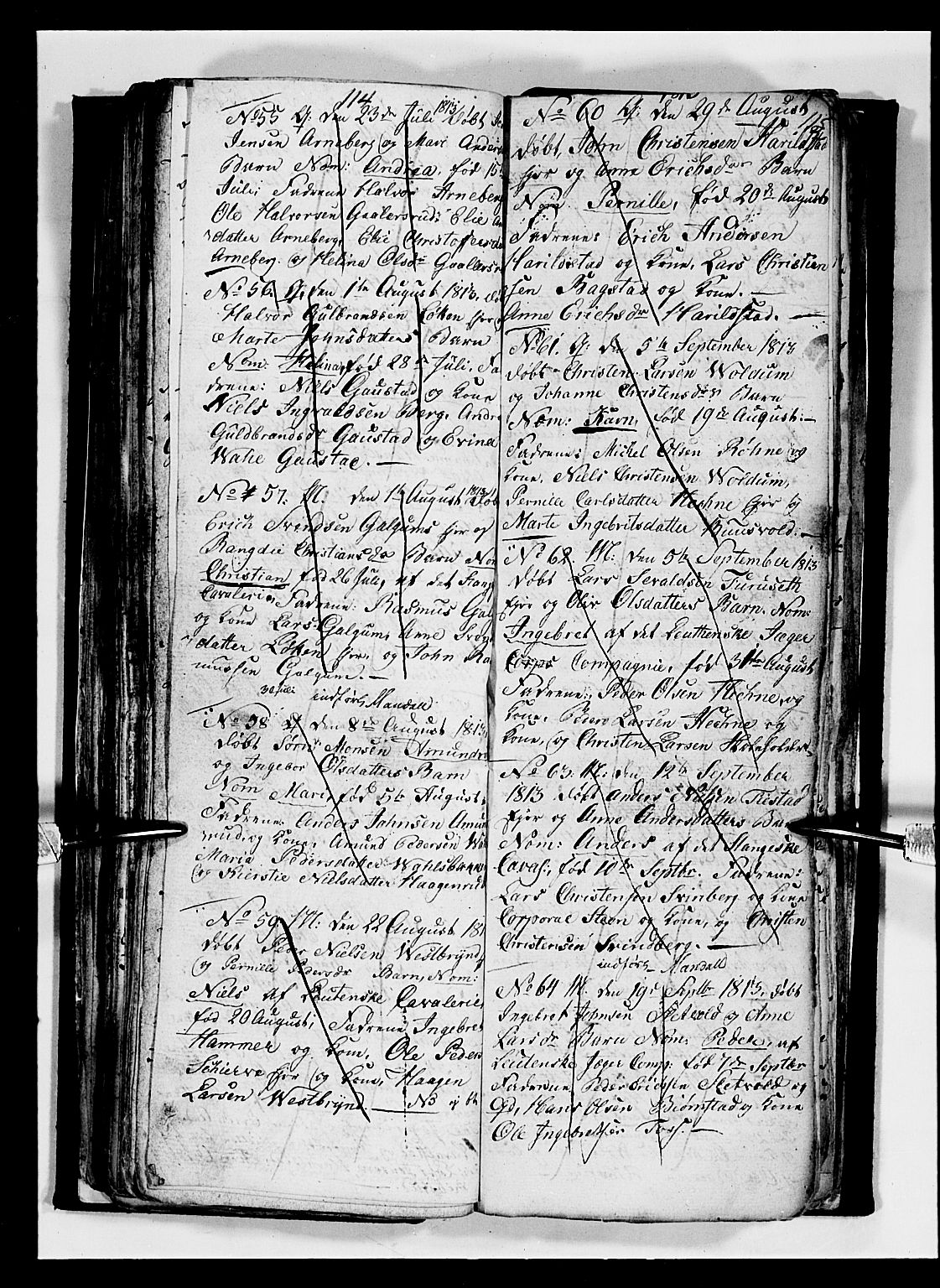 Romedal prestekontor, AV/SAH-PREST-004/L/L0004: Parish register (copy) no. 4, 1807-1814, p. 114-115