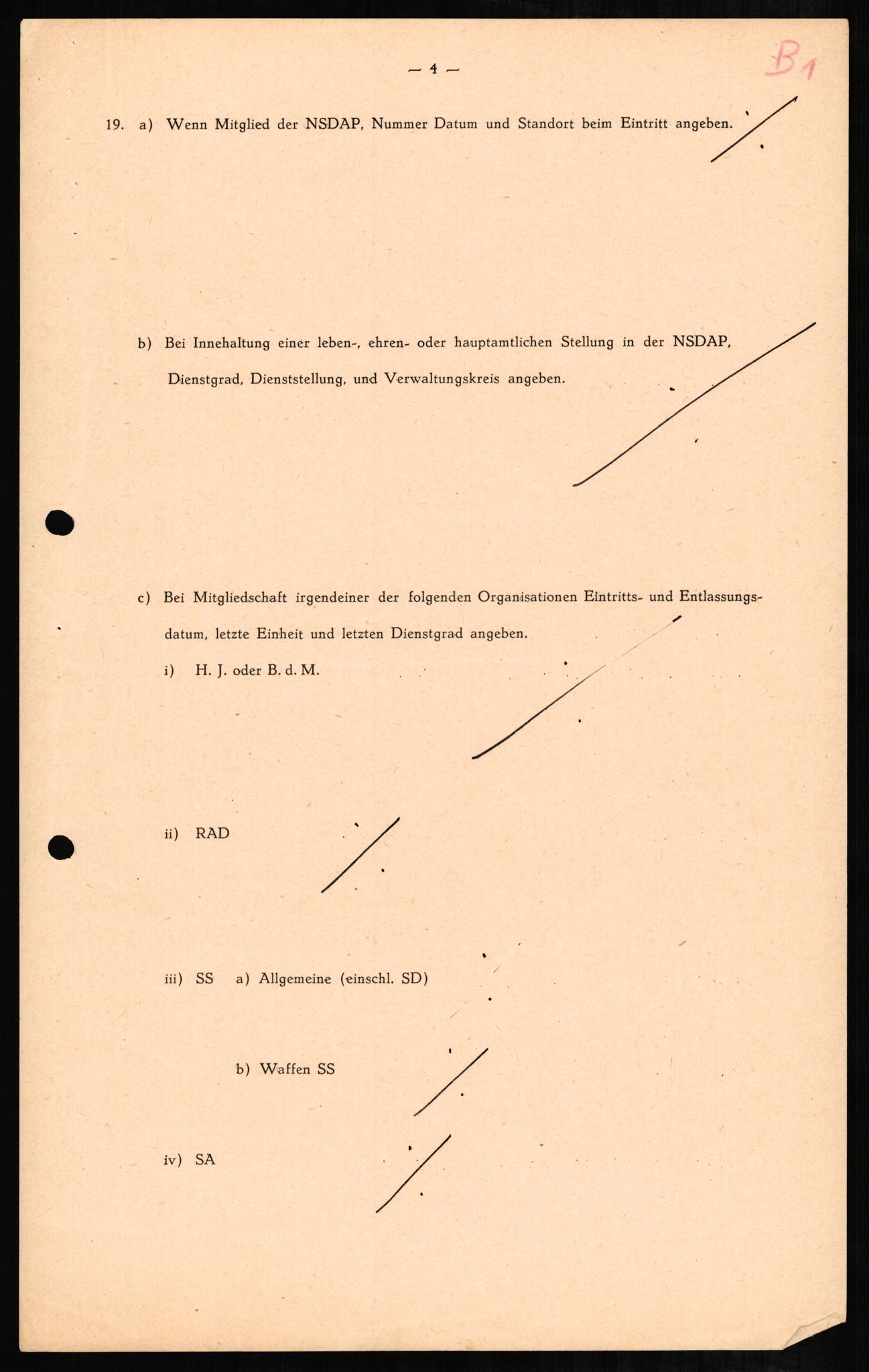 Forsvaret, Forsvarets overkommando II, RA/RAFA-3915/D/Db/L0002: CI Questionaires. Tyske okkupasjonsstyrker i Norge. Tyskere., 1945-1946, p. 197