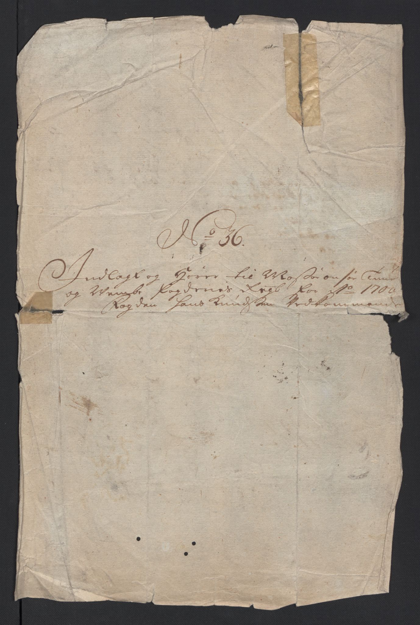 Rentekammeret inntil 1814, Reviderte regnskaper, Fogderegnskap, AV/RA-EA-4092/R04/L0129: Fogderegnskap Moss, Onsøy, Tune, Veme og Åbygge, 1700, p. 492