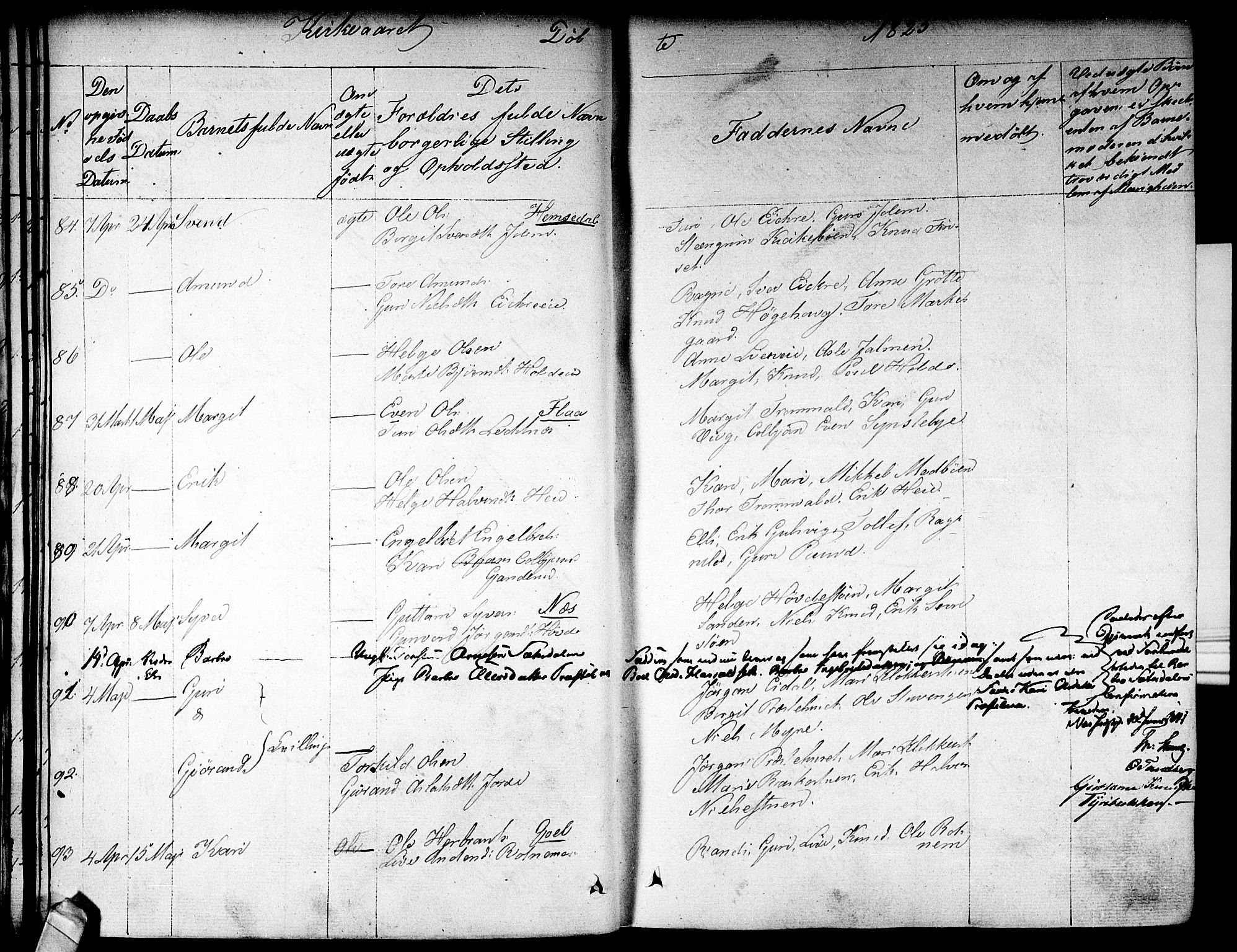 Nes kirkebøker, SAKO/A-236/F/Fa/L0008: Parish register (official) no. 8, 1824-1834, p. 60-61