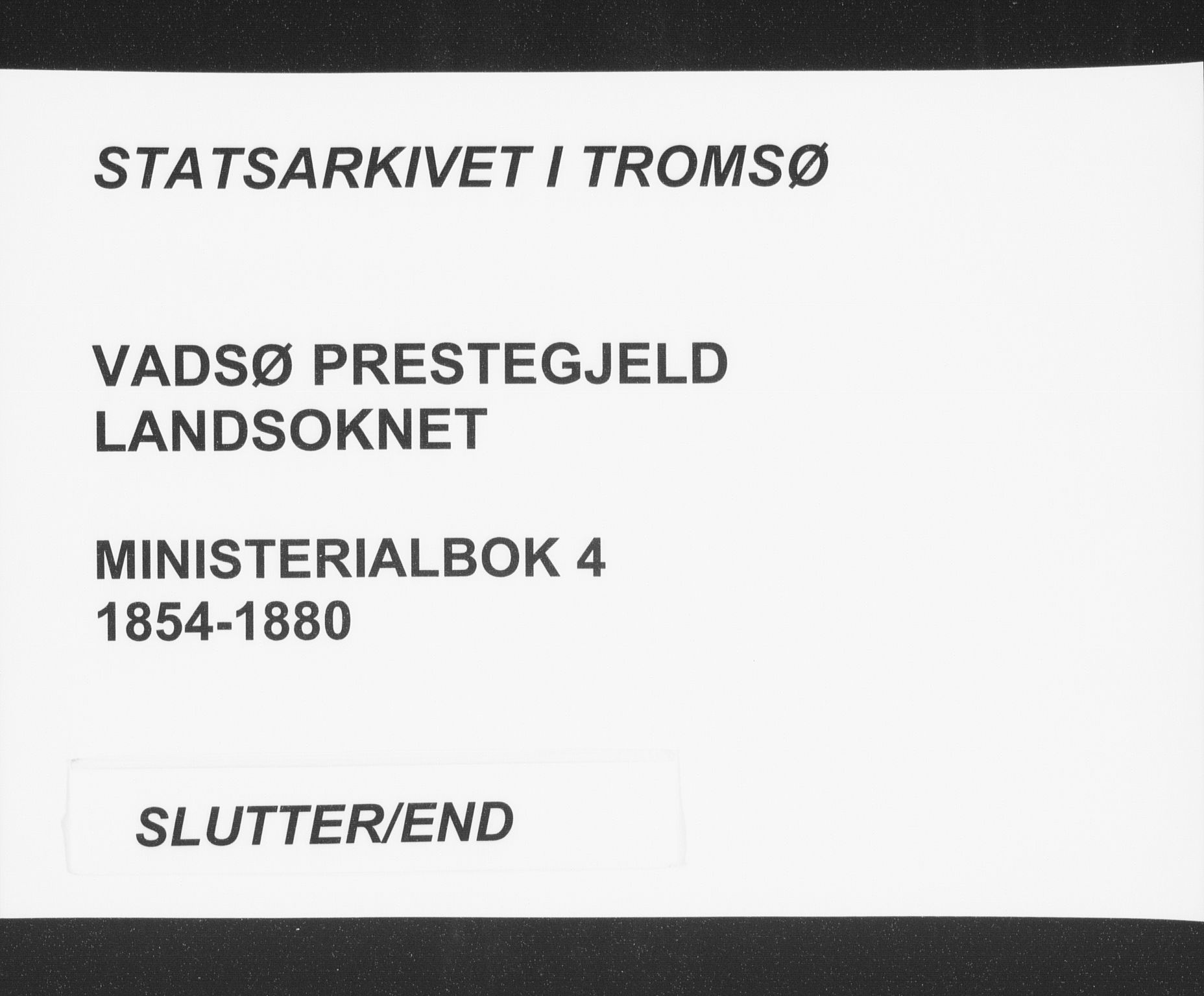 Vadsø sokneprestkontor, AV/SATØ-S-1325/H/Ha/L0004kirke: Parish register (official) no. 4, 1854-1880