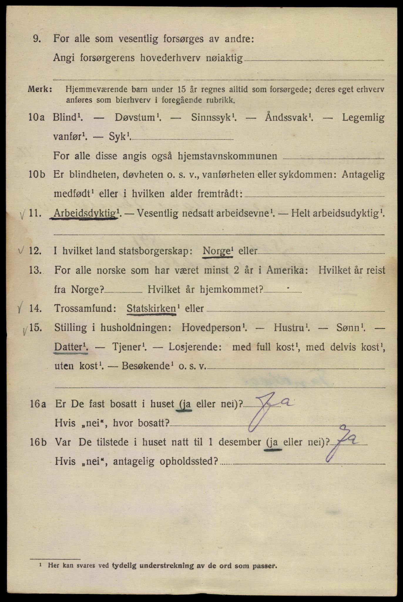 SAO, 1920 census for Kristiania, 1920, p. 215066