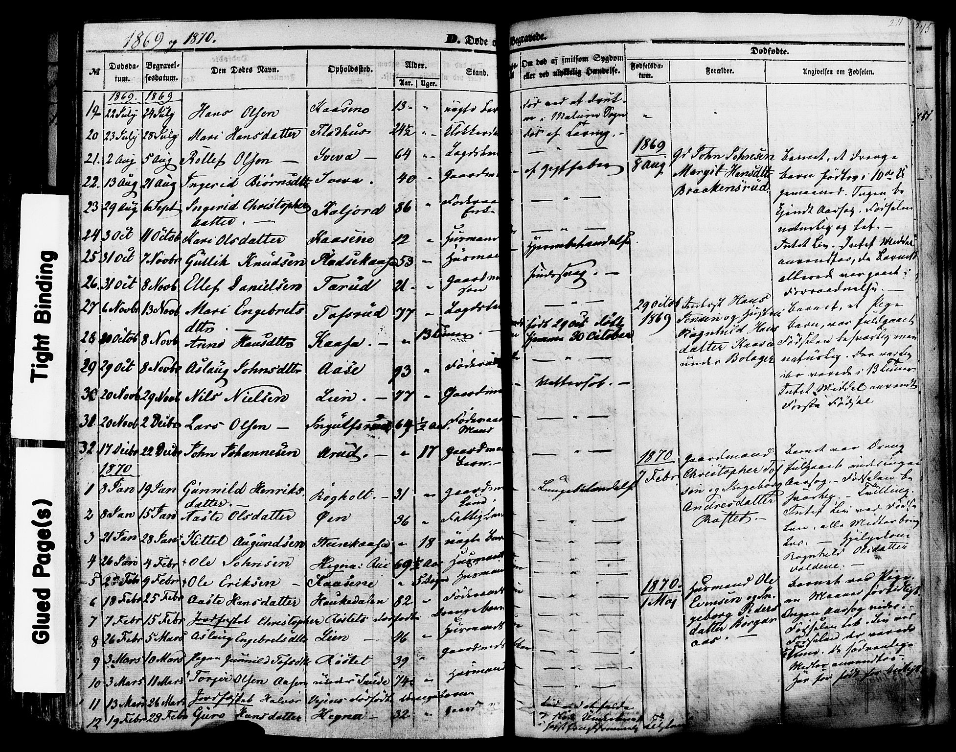 Sauherad kirkebøker, SAKO/A-298/F/Fa/L0007: Parish register (official) no. I 7, 1851-1873, p. 211