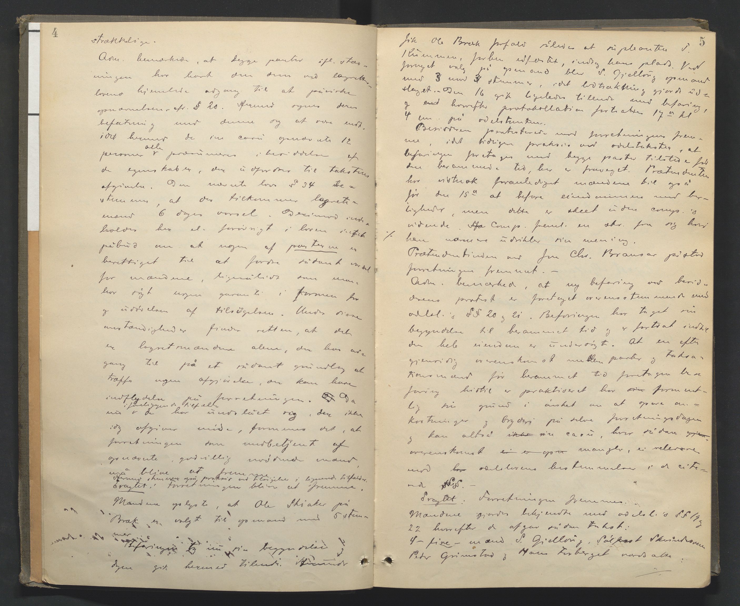 Nord-Gudbrandsdal tingrett, AV/SAH-TING-002/G/Gc/Gcb/L0005: Ekstrarettsprotokoll for åstedssaker, 1889-1900, p. 4-5