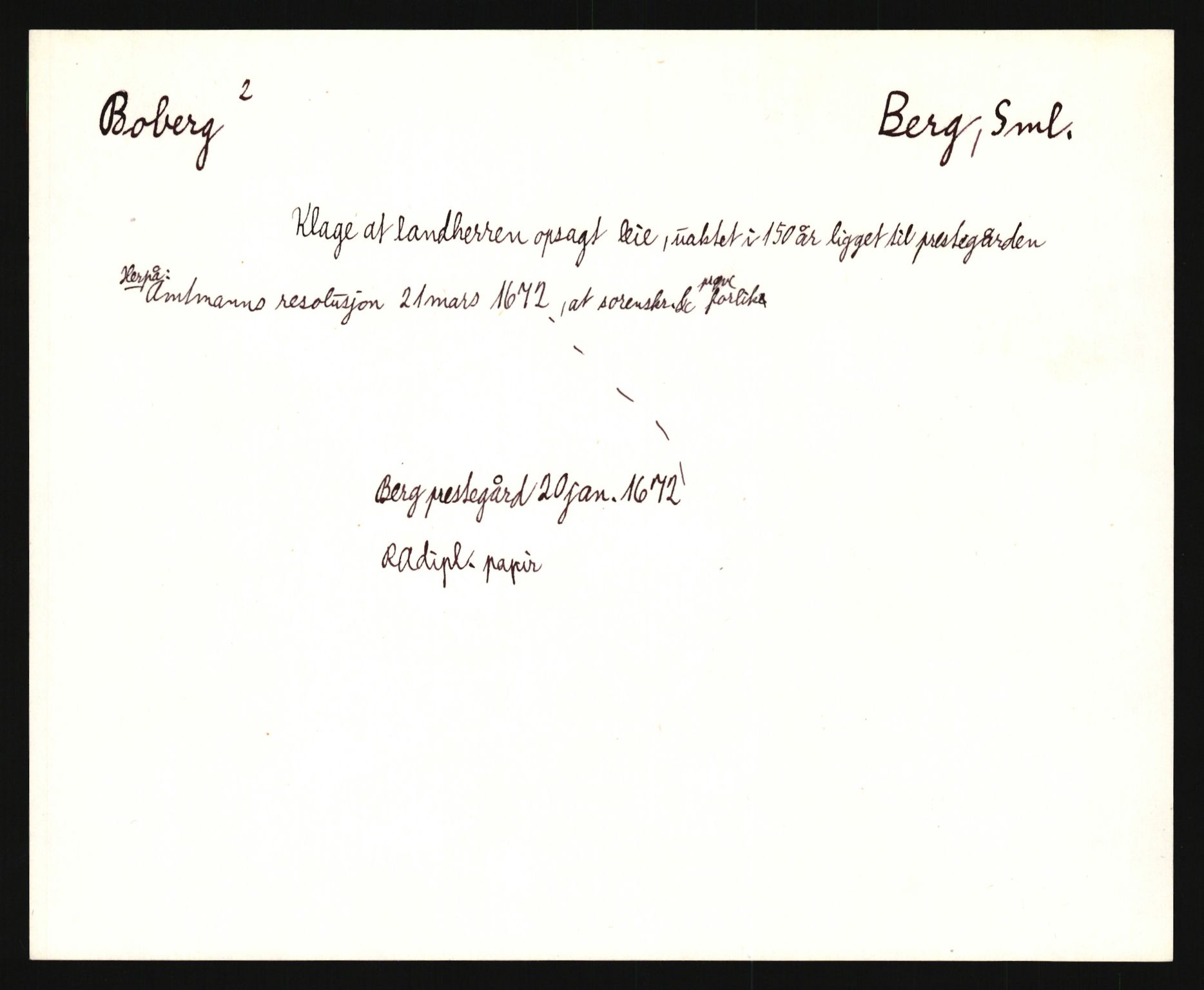 Riksarkivets diplomsamling, AV/RA-EA-5965/F35/F35e/L0002: Registreringssedler Østfold 2, 1300-1900, p. 599