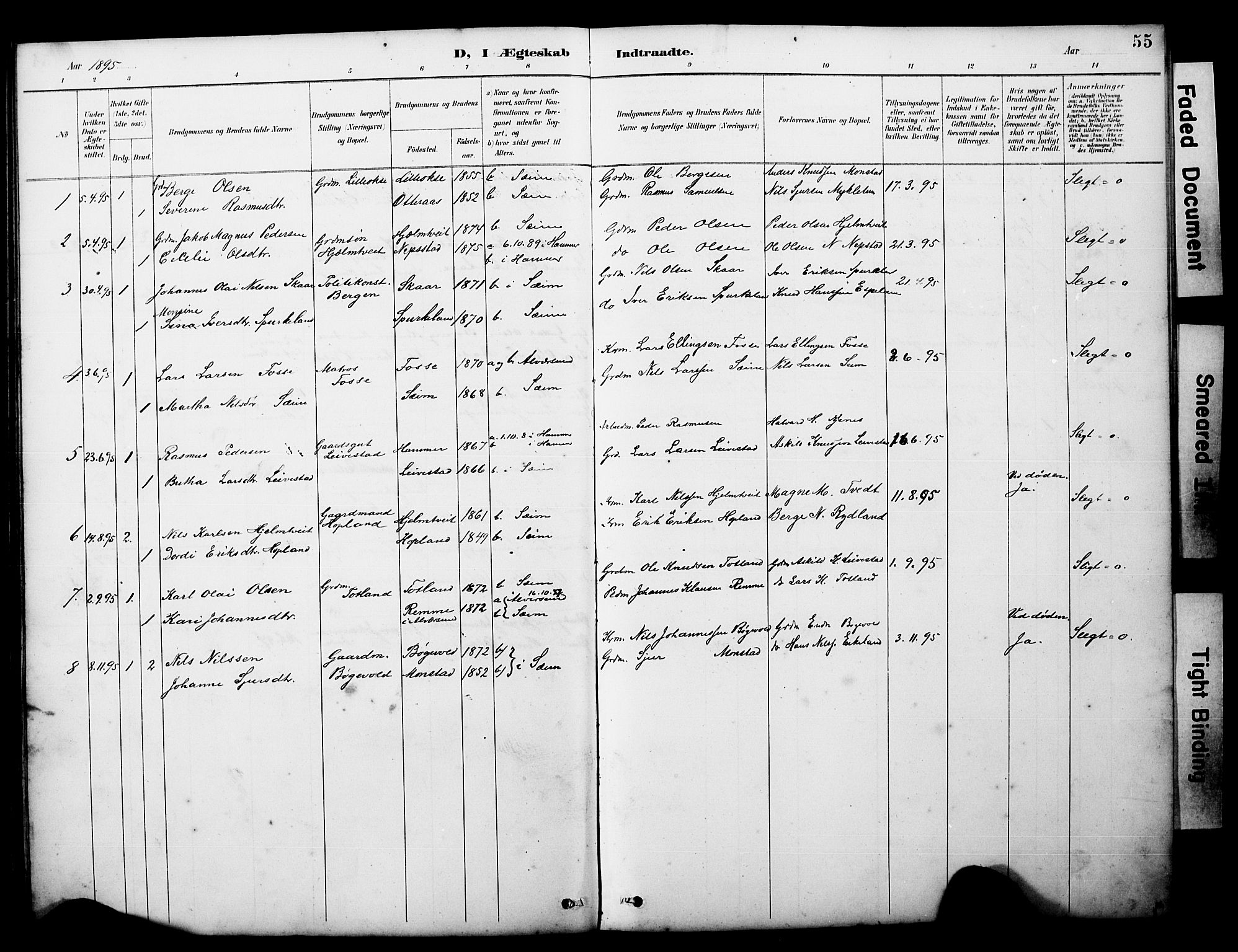 Alversund Sokneprestembete, SAB/A-73901/H/Ha/Hab: Parish register (copy) no. D 3, 1890-1908, p. 55