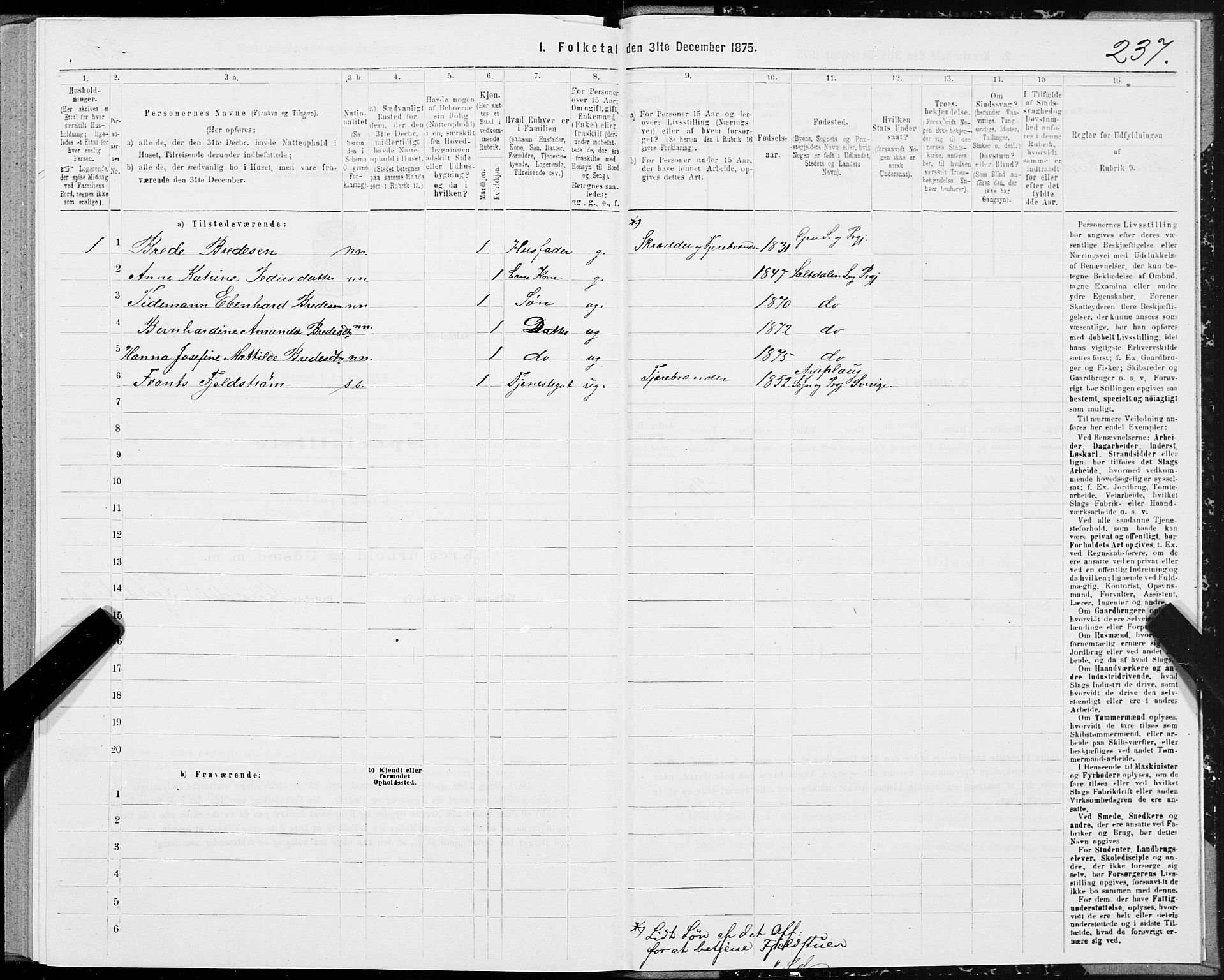 SAT, 1875 census for 1840P Saltdal, 1875, p. 2237