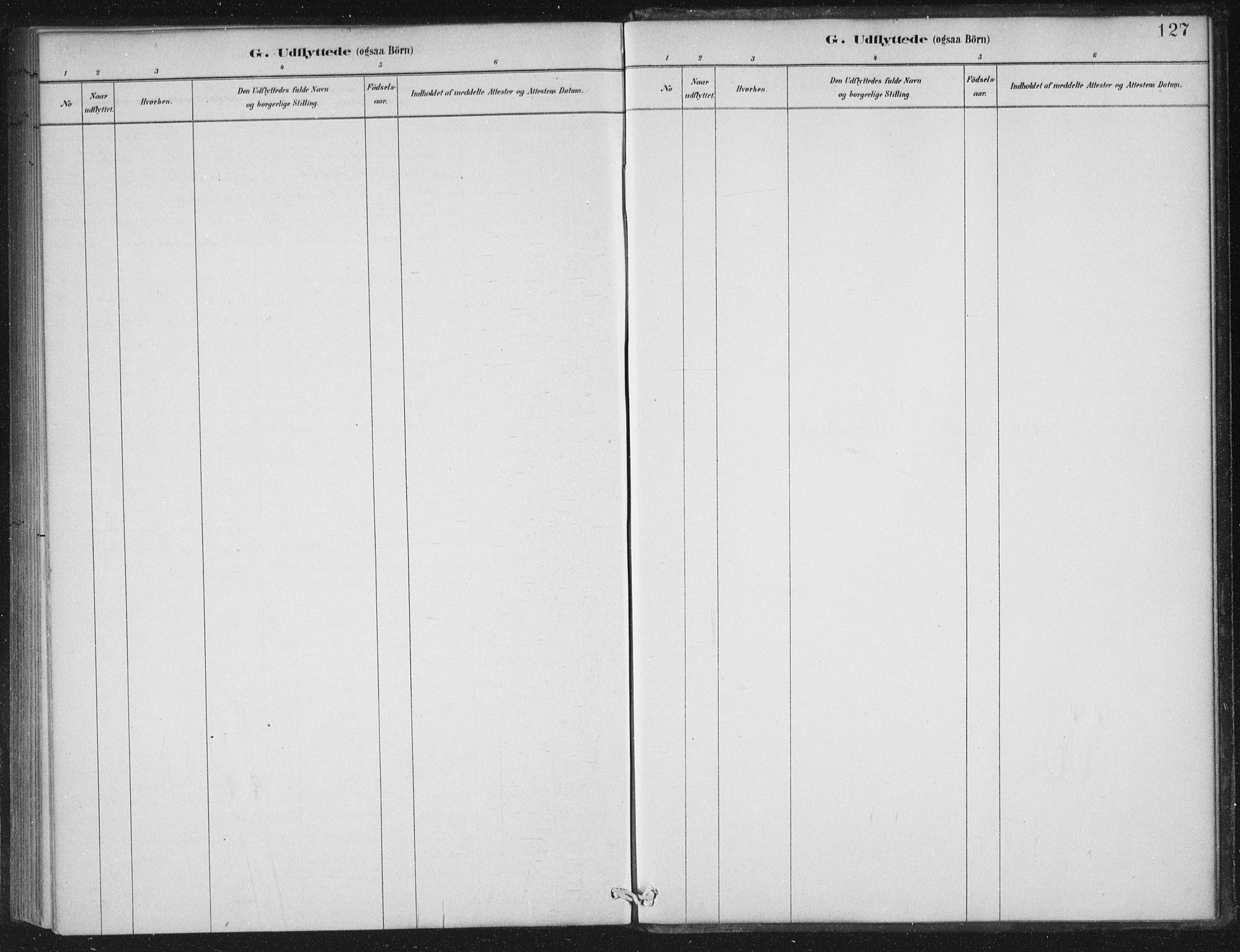 Selje sokneprestembete, AV/SAB-A-99938/H/Ha/Haa/Haac/L0001: Parish register (official) no. C  1, 1881-1888, p. 127