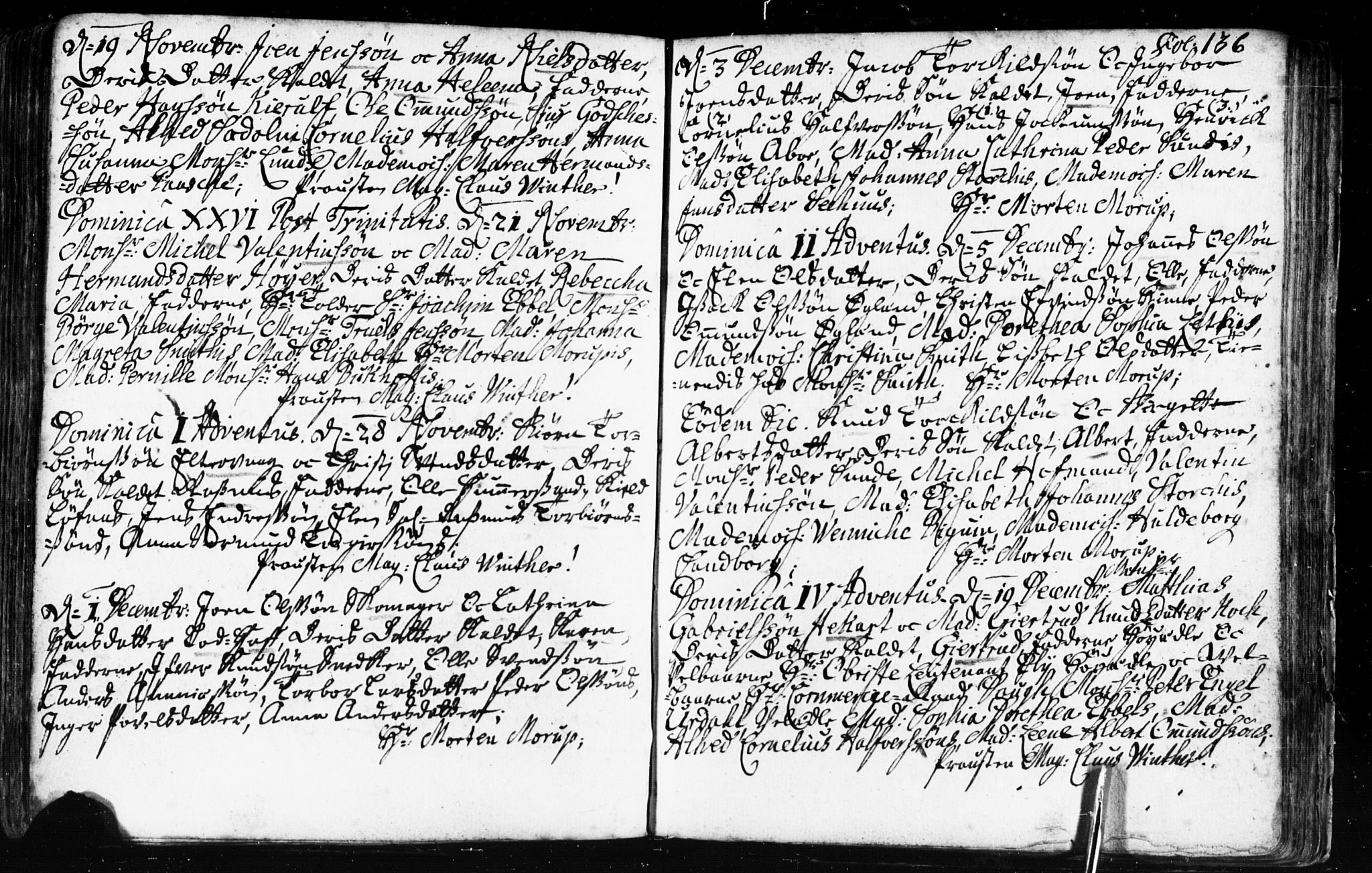 Domkirken sokneprestkontor, SAST/A-101812/001/30/30BB/L0002: Parish register (copy) no. B 2, 1714-1733, p. 136