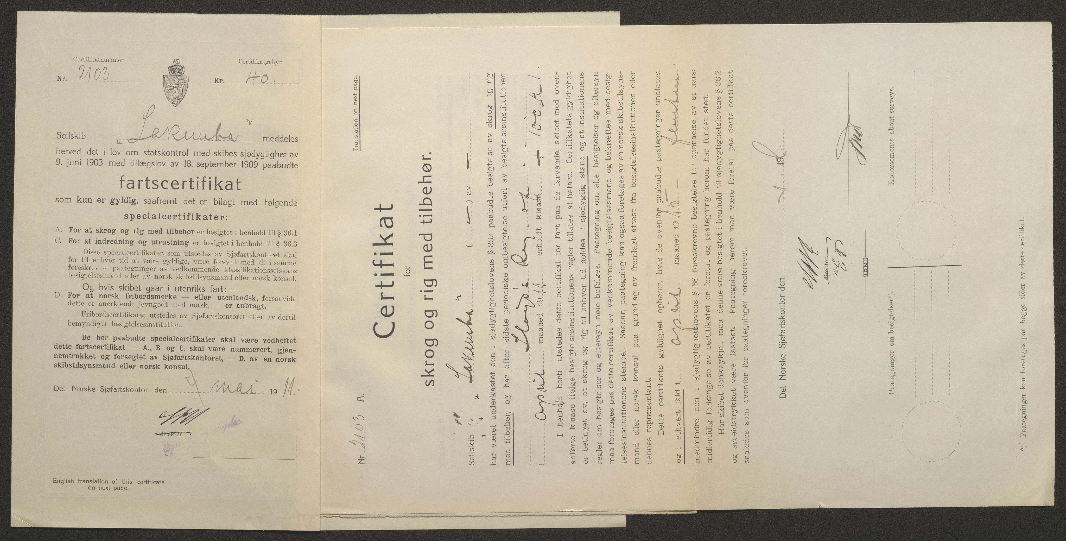 Sjøfartsdirektoratet med forløpere, skipsmapper slettede skip, AV/RA-S-4998/F/Fa/L0638: --, 1866-1933, p. 20