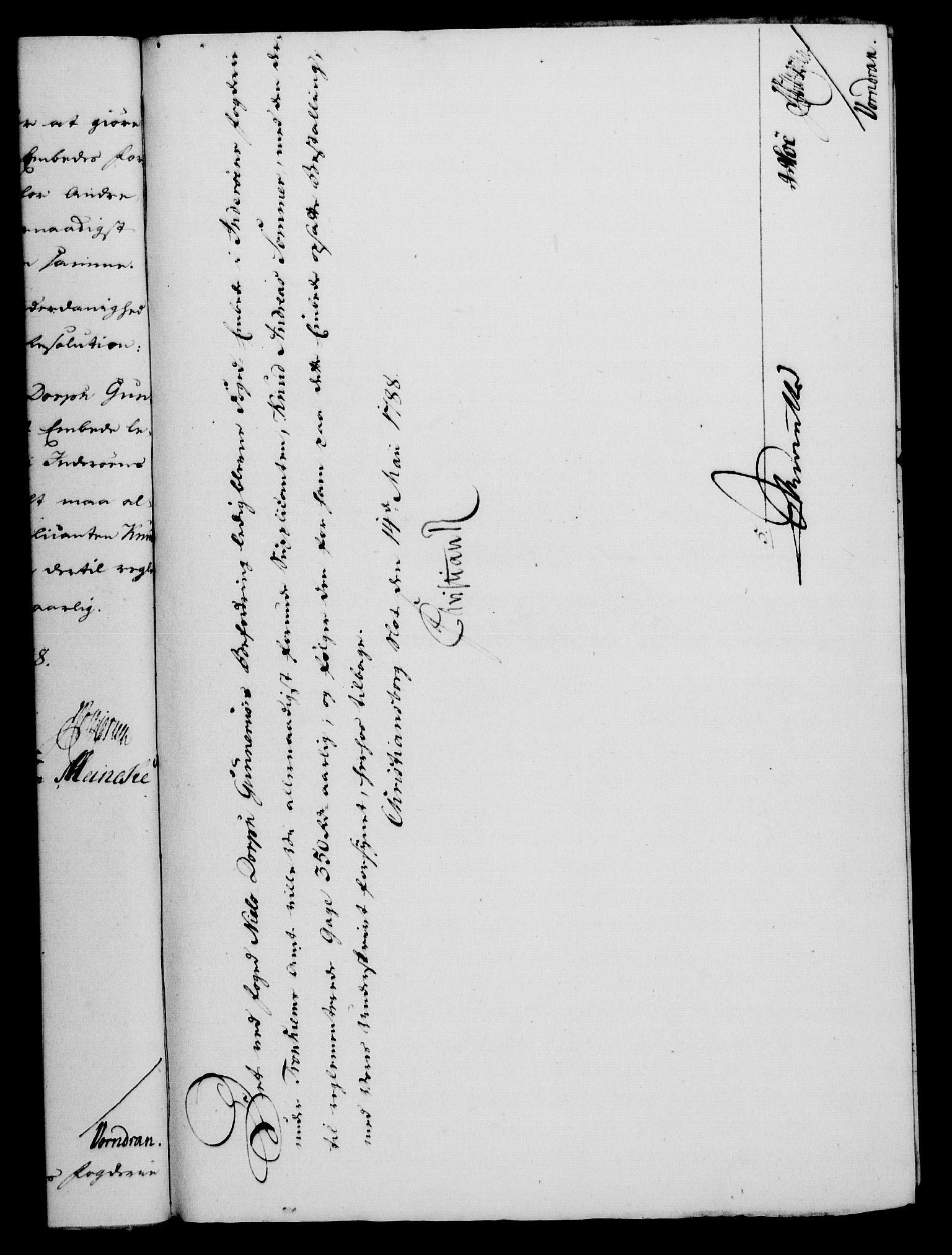 Rentekammeret, Kammerkanselliet, RA/EA-3111/G/Gf/Gfa/L0070: Norsk relasjons- og resolusjonsprotokoll (merket RK 52.70), 1788, p. 244
