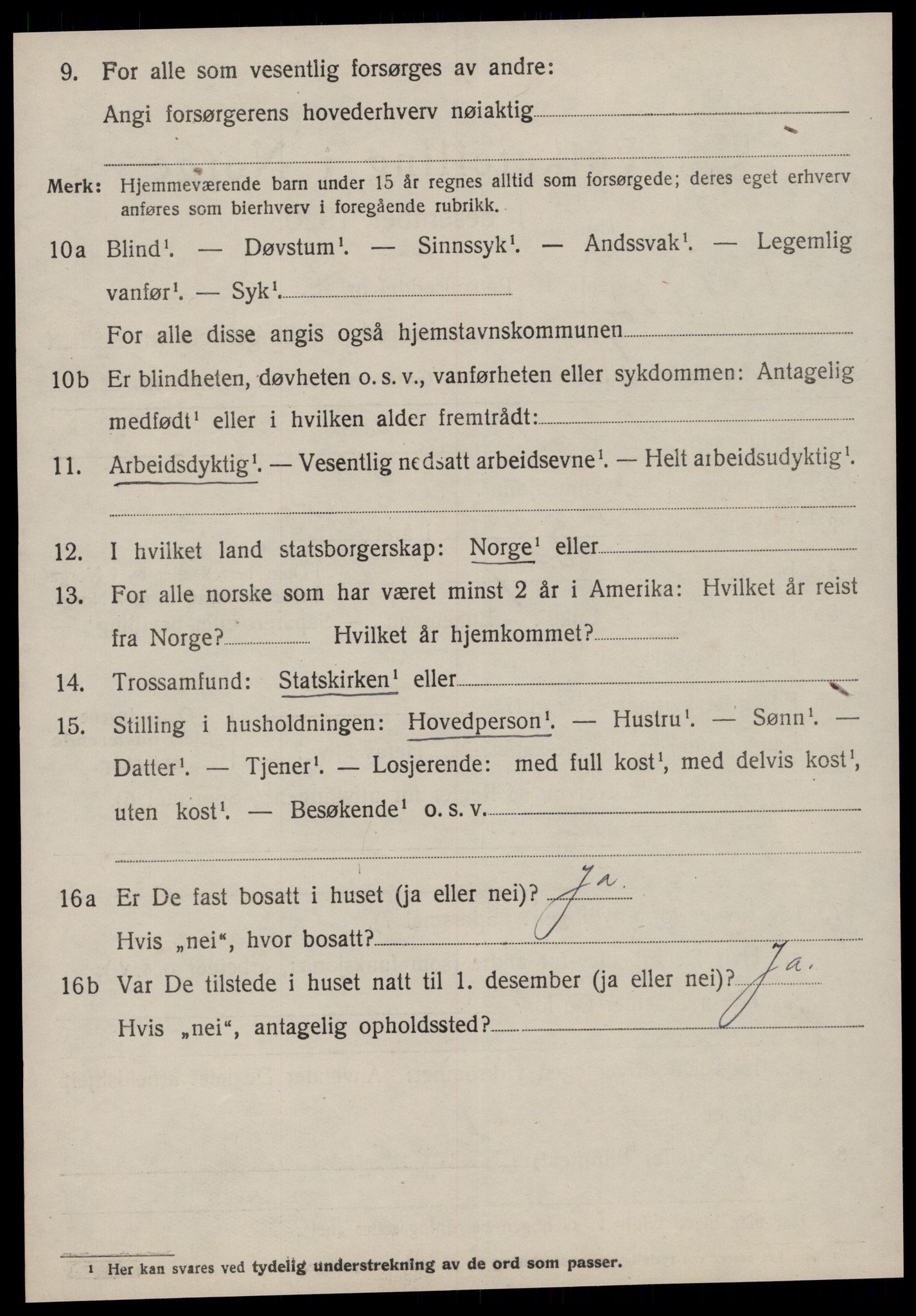 SAT, 1920 census for Edøy, 1920, p. 931